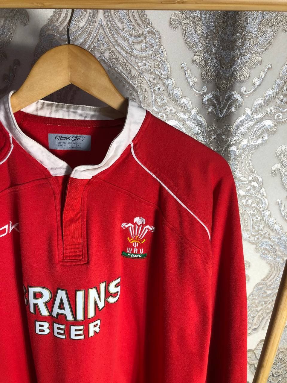 Reebok × Vintage VERY RARE REEBOK WALES CYMRU WRU RUGBY JERSEY BLOKECORE 90s Size US L / EU 52-54 / 3 - 2 Thumbnail