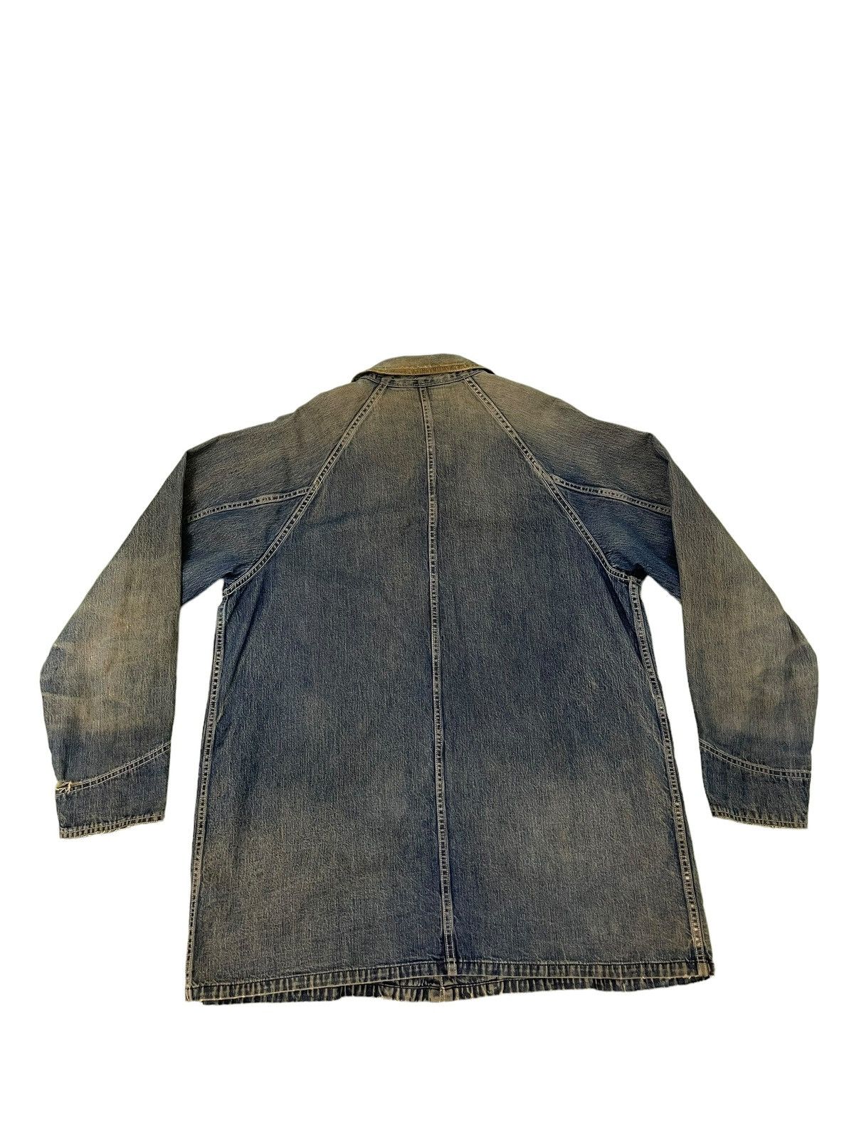 Sugar Cane Damaged Faded Sugar Canes Chore Jacket Distress Denim 5🟩8 Size US L / EU 52-54 / 3 - 17 Thumbnail