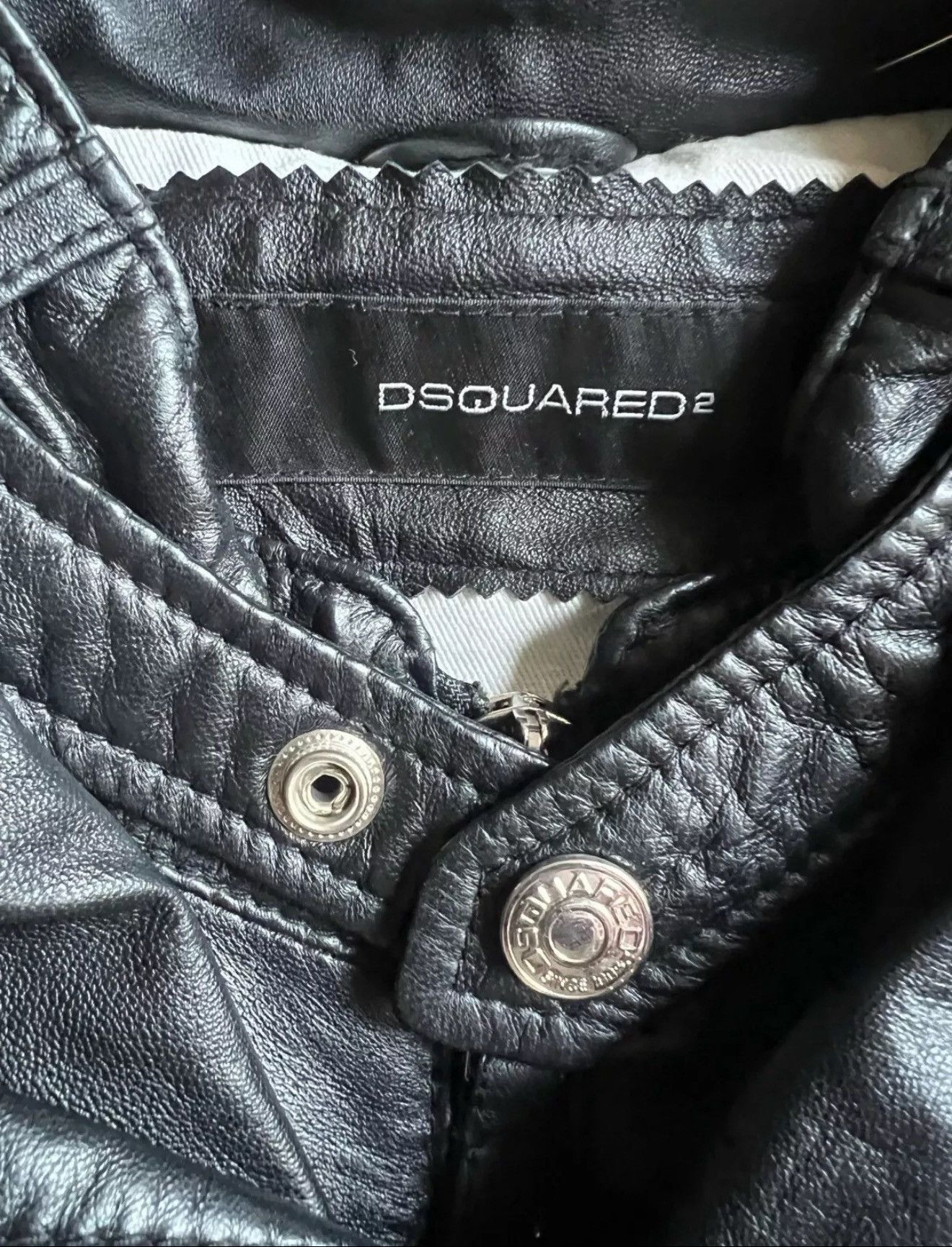 Dsquared2 2000’s Fur Hooded Leather Bomber Jacket Size US M / EU 48-50 / 2 - 5 Thumbnail
