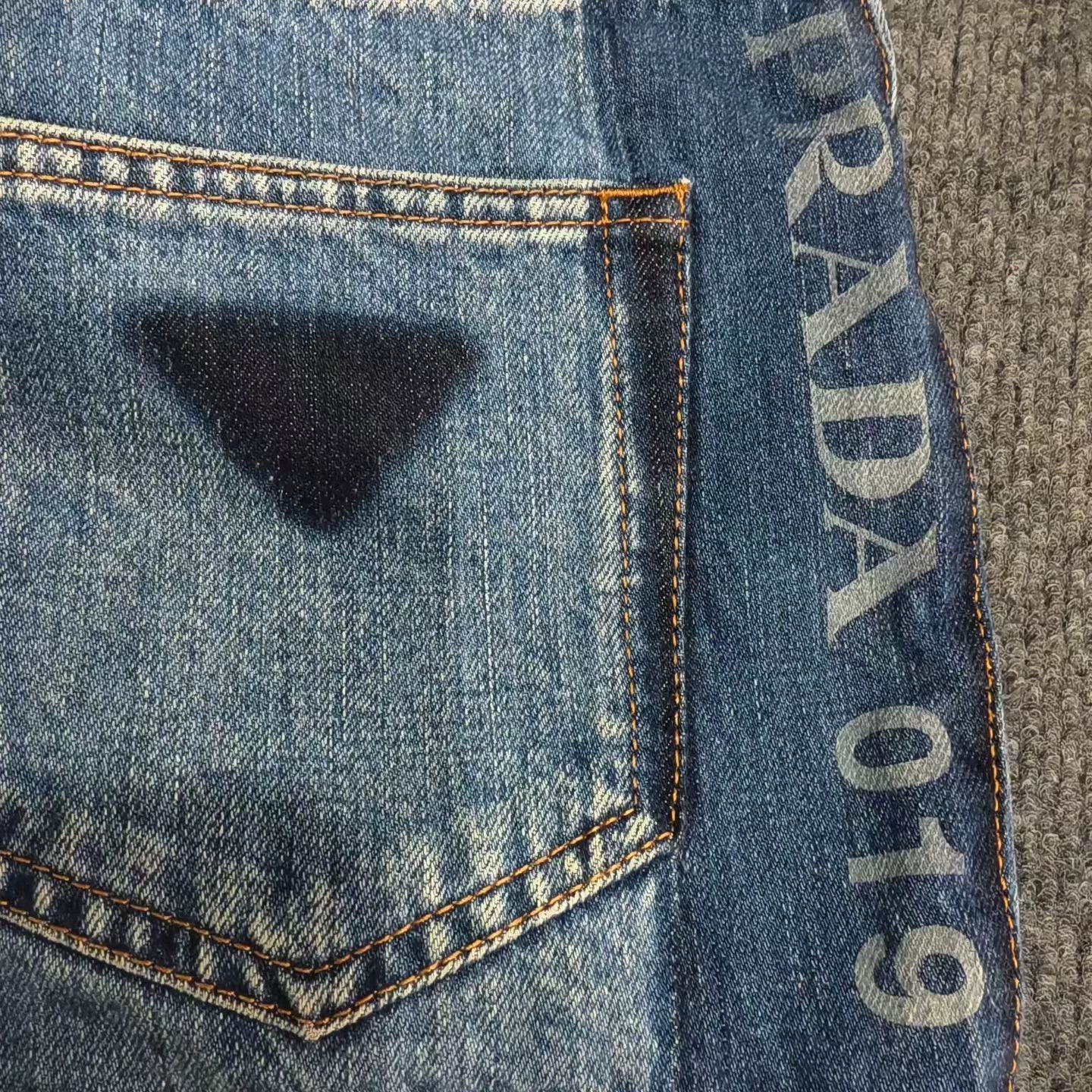 Prada PRADA blue belt denim shorts 27 Size 27" / US 4 / IT 40 - 5 Thumbnail