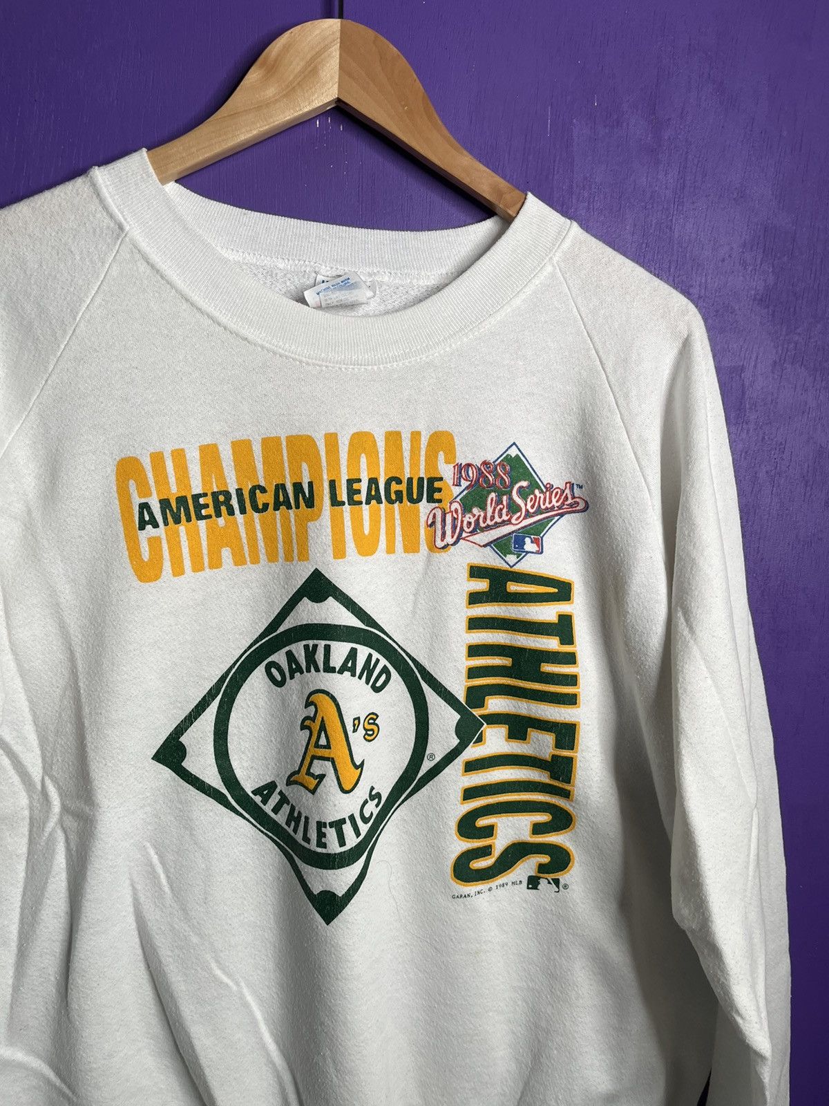 MLB × Vintage Vintage 1989 Oakland athletics World Series sweatshirt Size US L / EU 52-54 / 3 - 3 Thumbnail