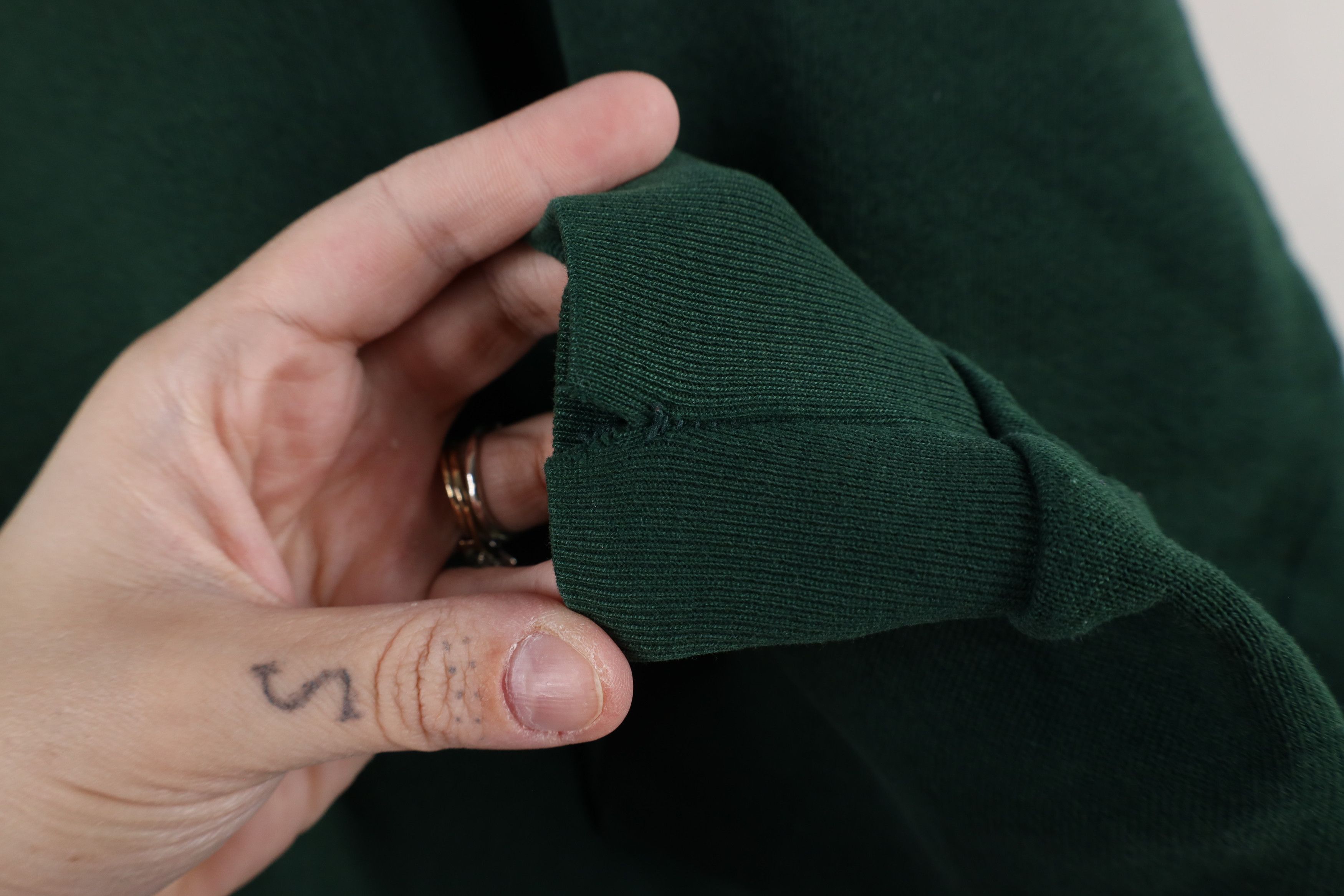 Vintage Vintage 90s Streetwear Boxy Fit Crewneck Sweatshirt Green Size US XL / EU 56 / 4 - 5 Thumbnail