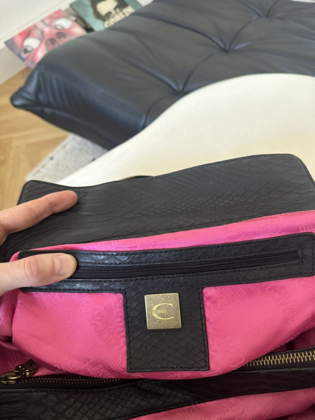 Just Cavalli Just Cavalli Vintage Y2K Hand Bag Avant Garde Monogram Rare Size ONE SIZE - 8 Thumbnail