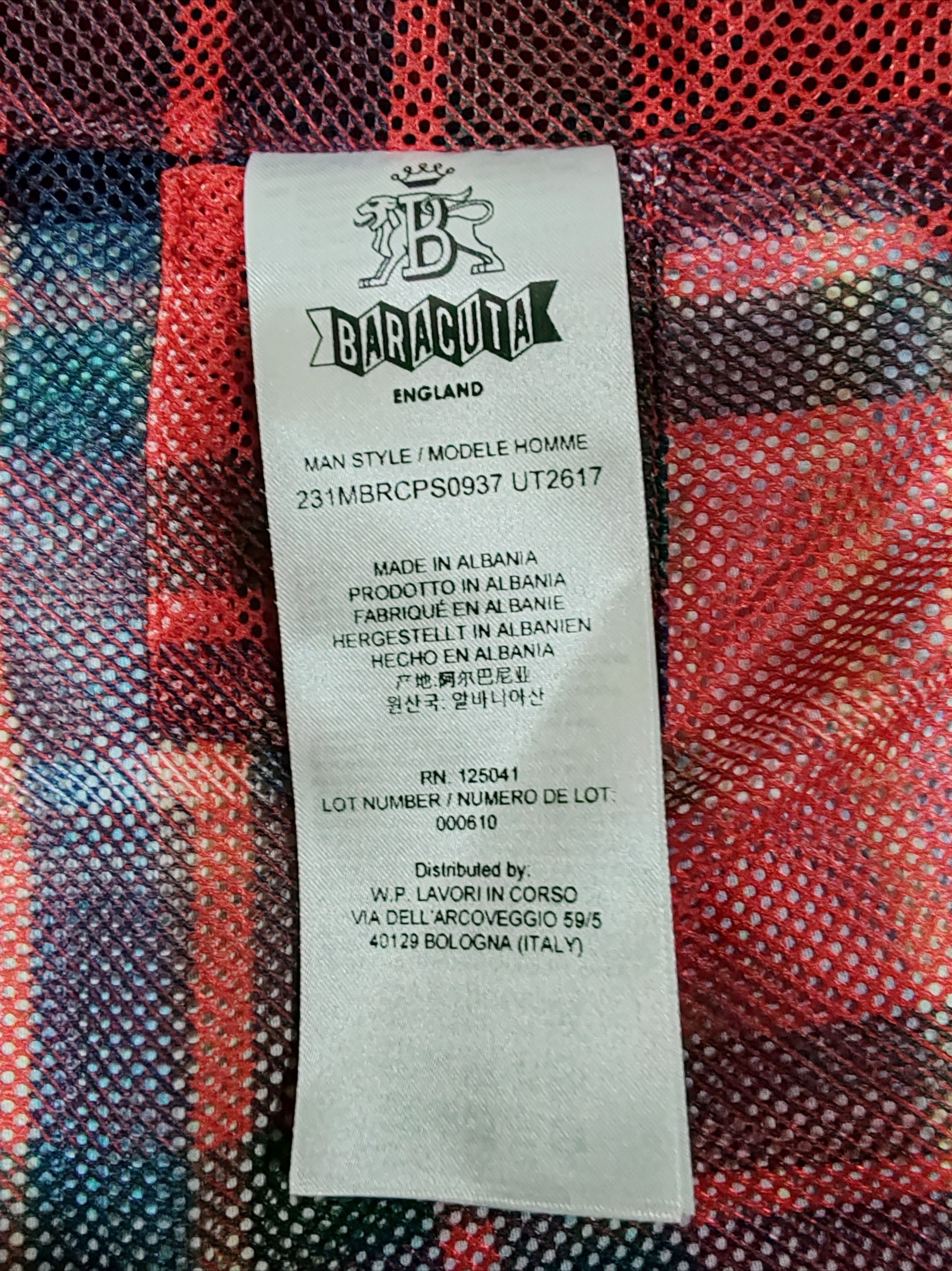 Baracuta Blouson Bordeaux aviateur G9 Pattern Nylon/Baracuta Tg:44 Size US L / EU 52-54 / 3 - 7 Thumbnail