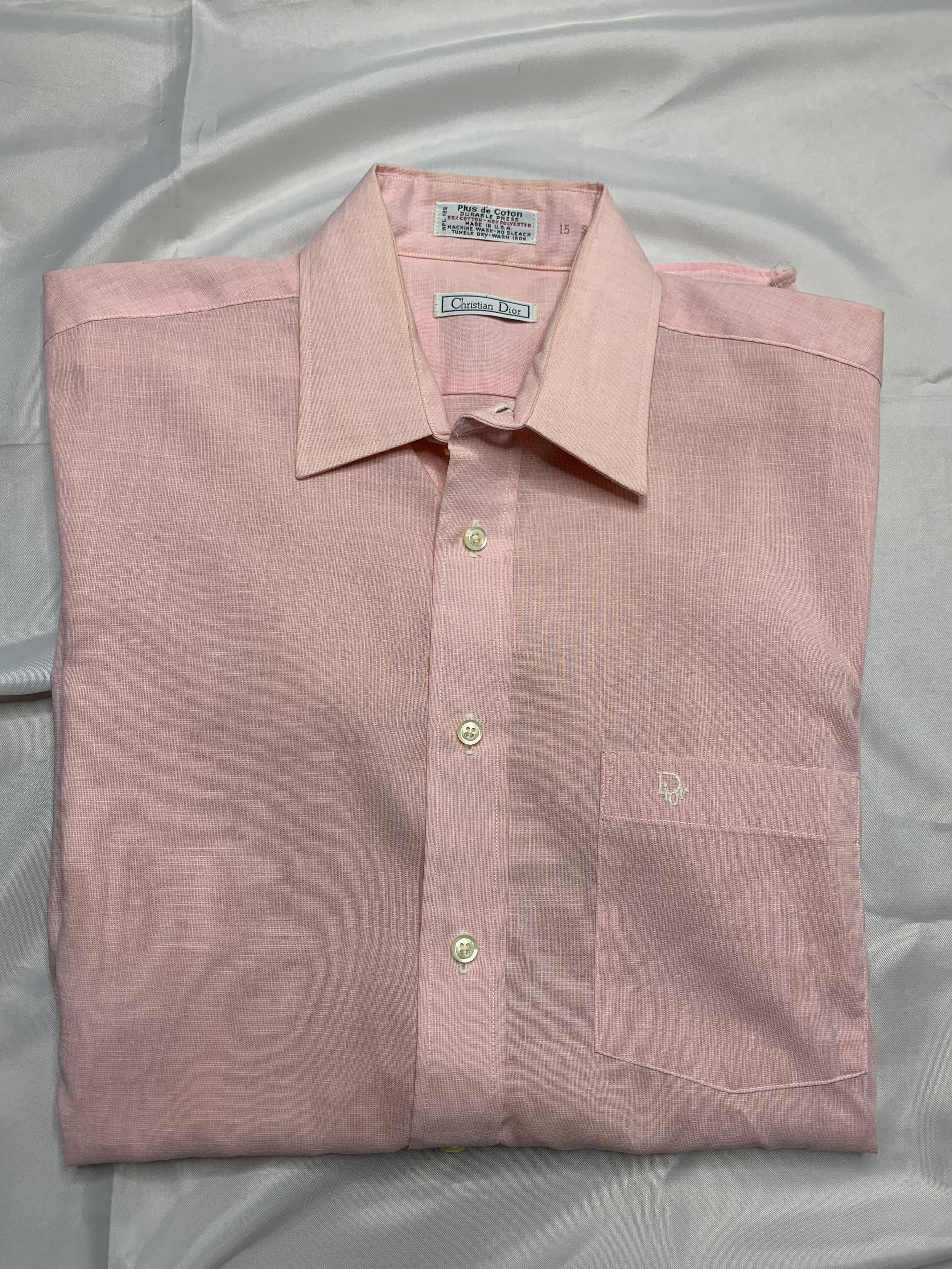 Christian Dior Monsieur Vintage Easter Pink Christian Dior Button Up Shirt Size US M / EU 48-50 / 2 - 1 Thumbnail