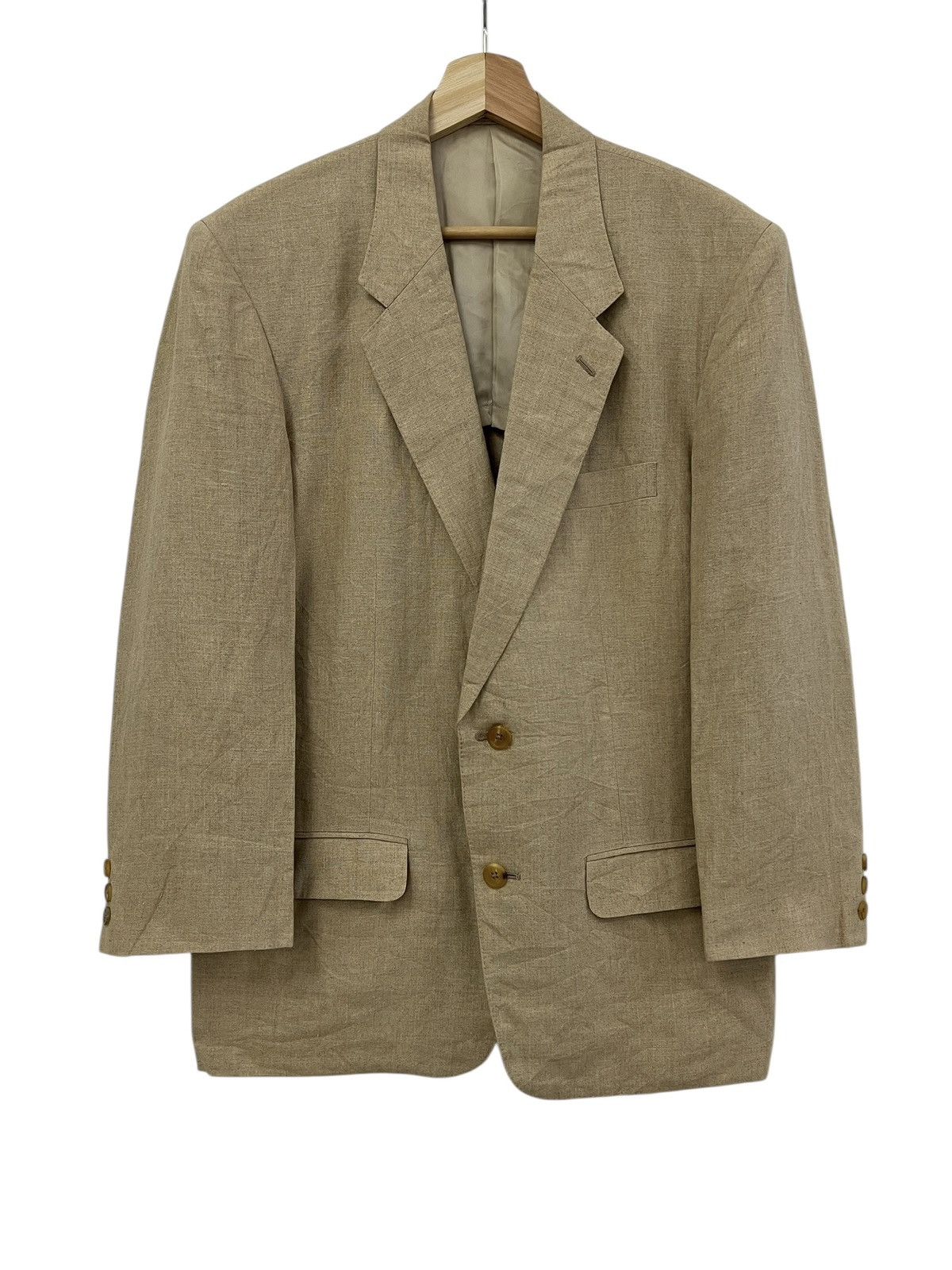 Y's for Men 1980s Y’s For Men Hemp Blazer Jacket Size US L / EU 52-54 / 3 - 2 Thumbnail