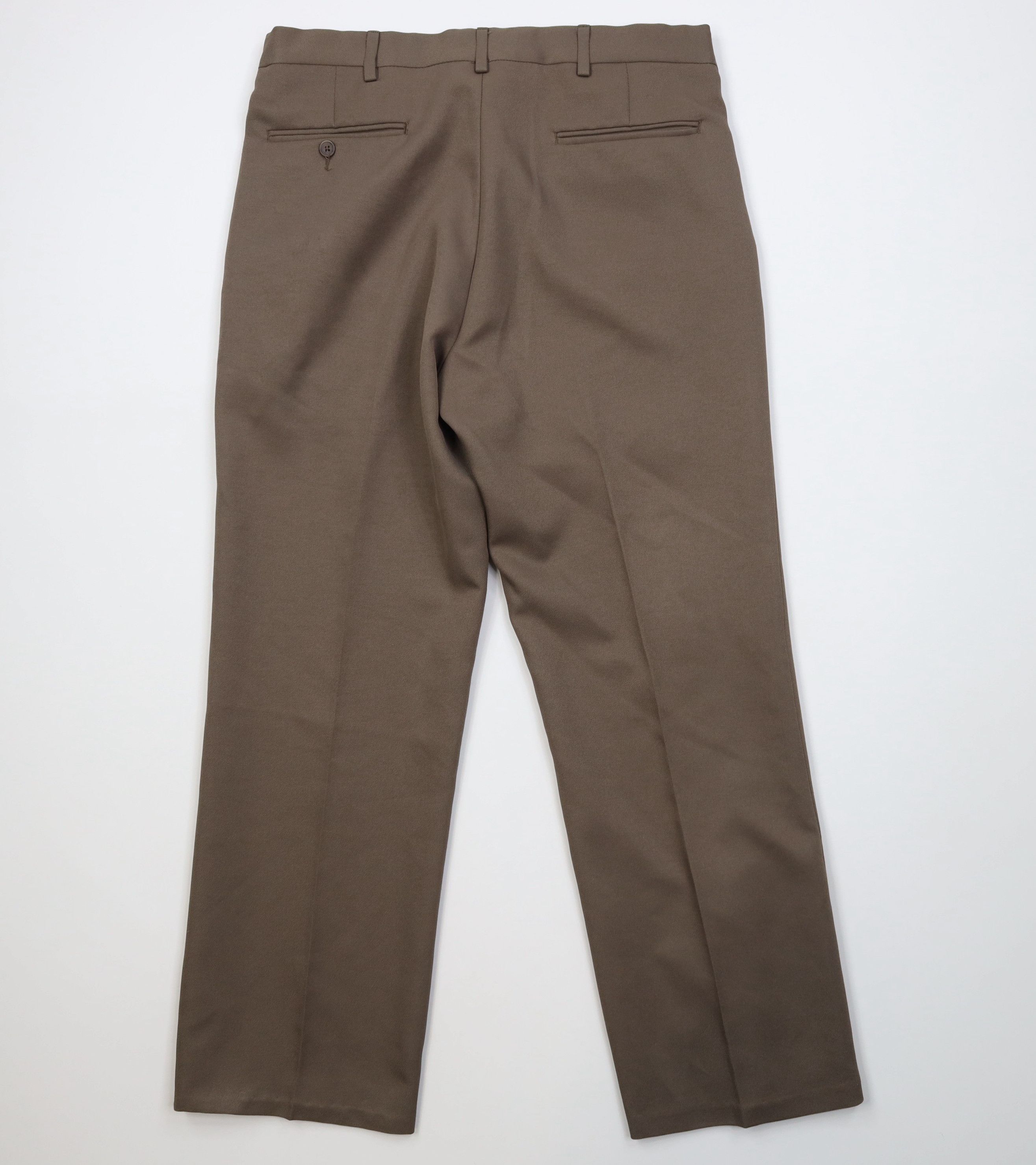 Vintage Vintage 70s Streetwear Flared Wide Leg Chino Pants Brown Size US 34 / EU 50 - 8 Thumbnail