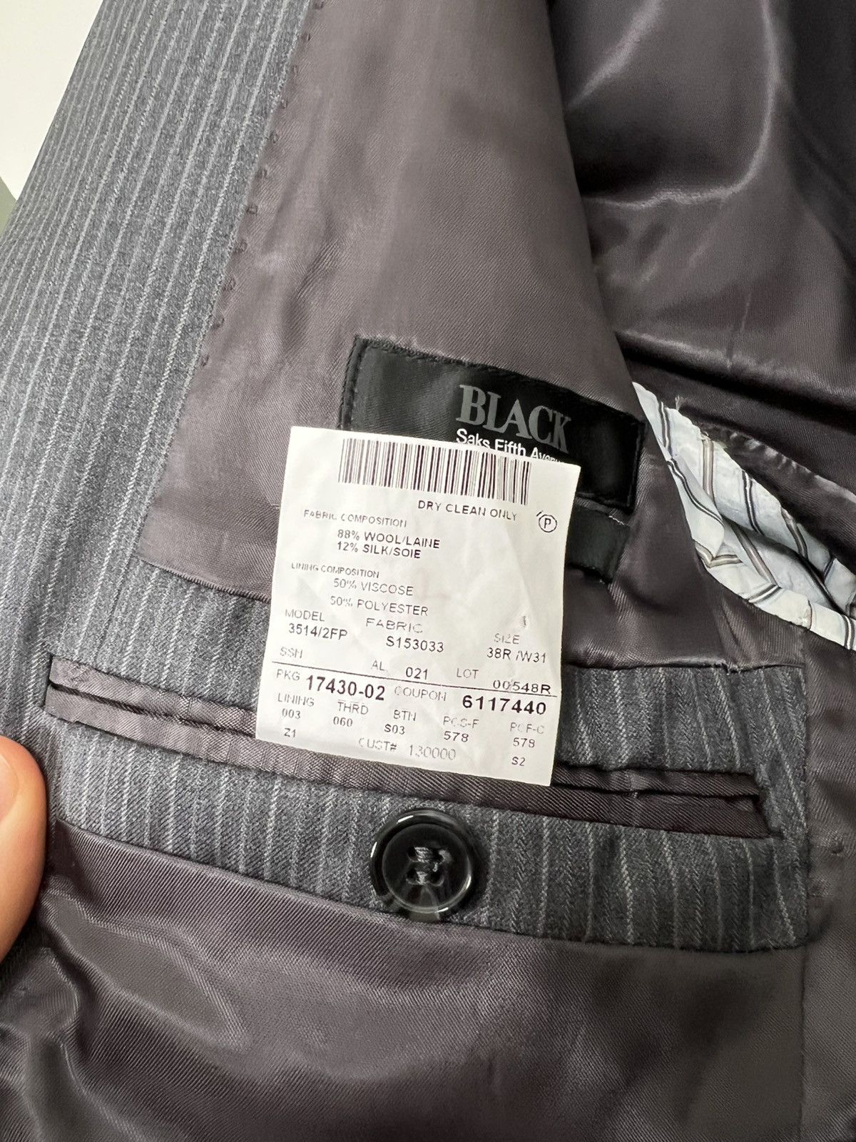 Ermenegildo Zegna Grey Striped Vintage Ermenegildo Zegna Blazer Size 38R - 13 Thumbnail