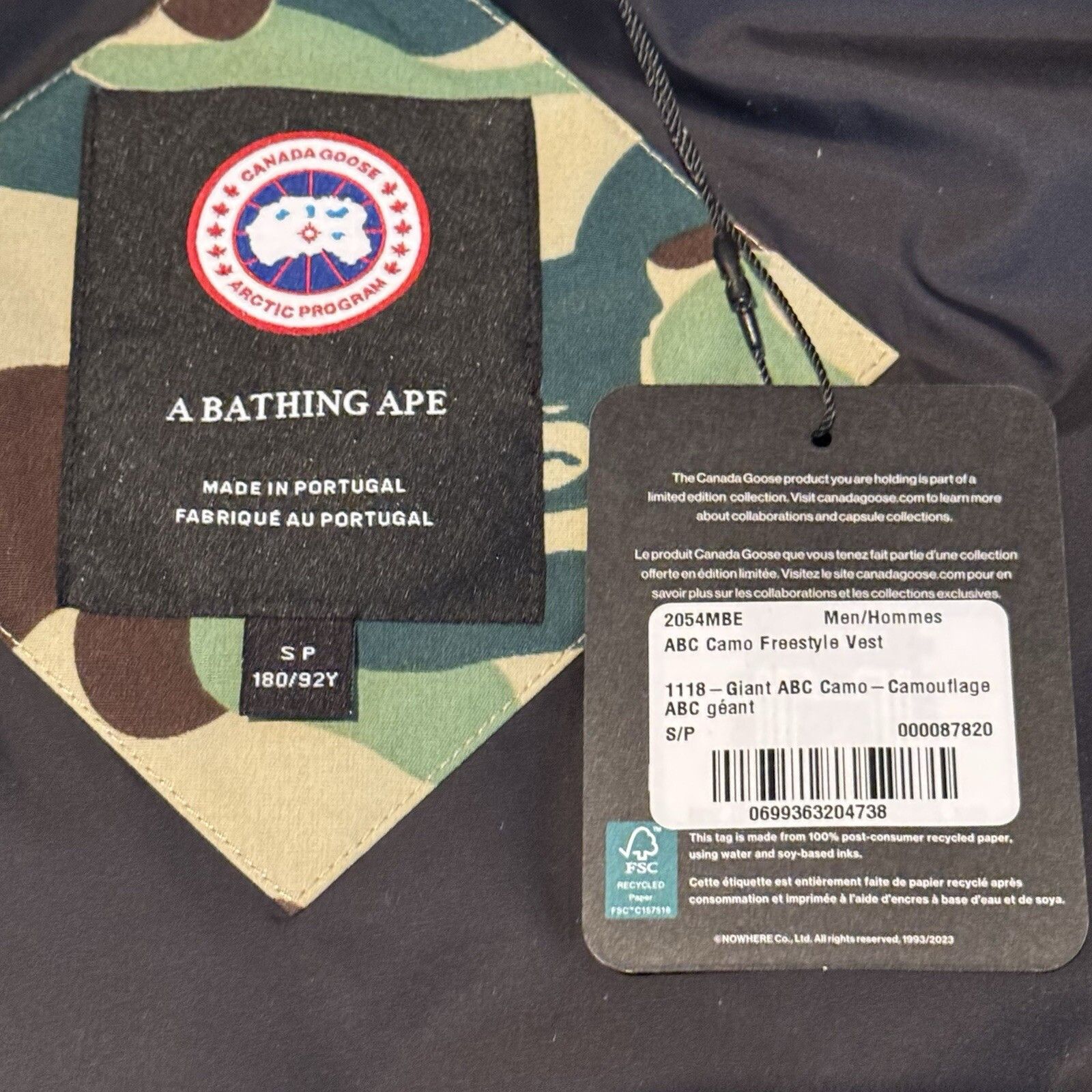 Bape × Canada Goose BAPE x Canada Goose Men's Freestyle Vest Camo Bathing Ape Size US S / EU 44-46 / 1 - 8 Thumbnail