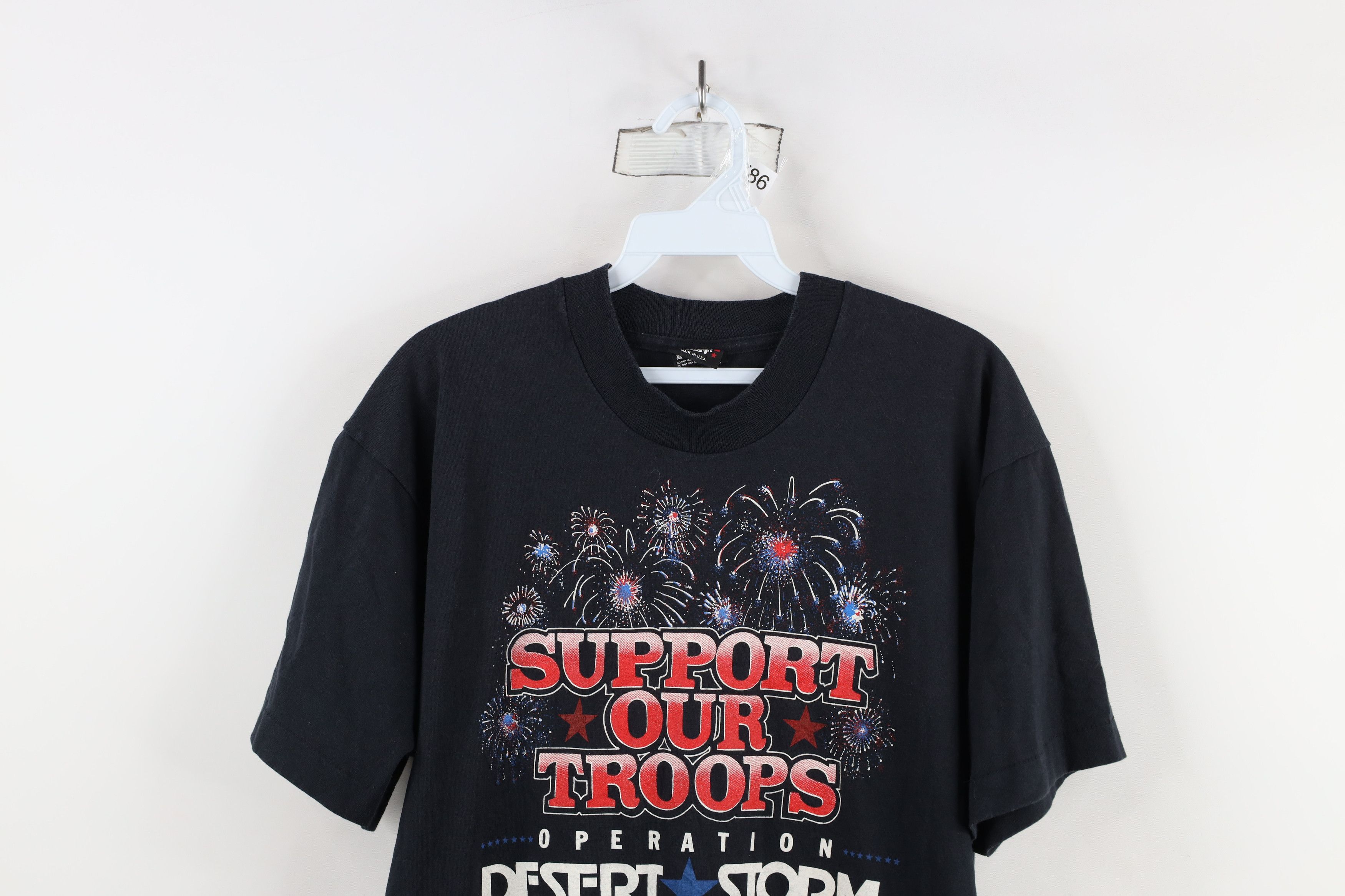 Vintage Vintage 90s Spell Operation Desert Storm T-Shirt Black USA Size US L / EU 52-54 / 3 - 2 Thumbnail