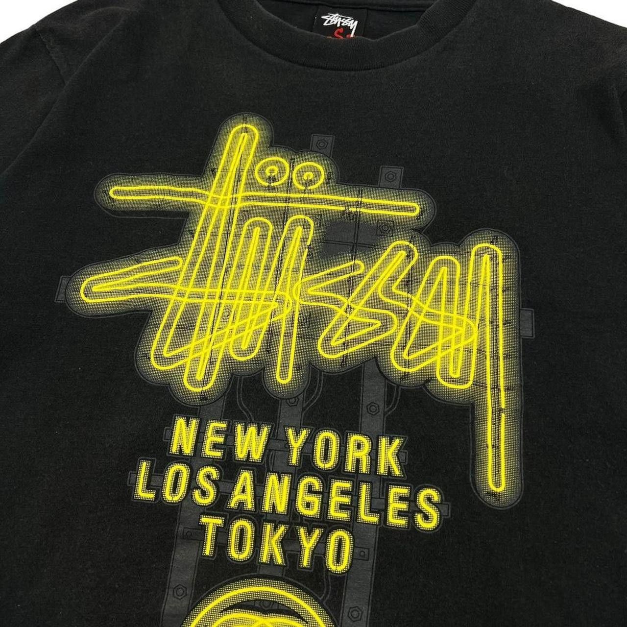 Stussy Vintage Stussy World Tour Neon Sign T-Shirt - Small Size US S / EU 44-46 / 1 - 2 Thumbnail
