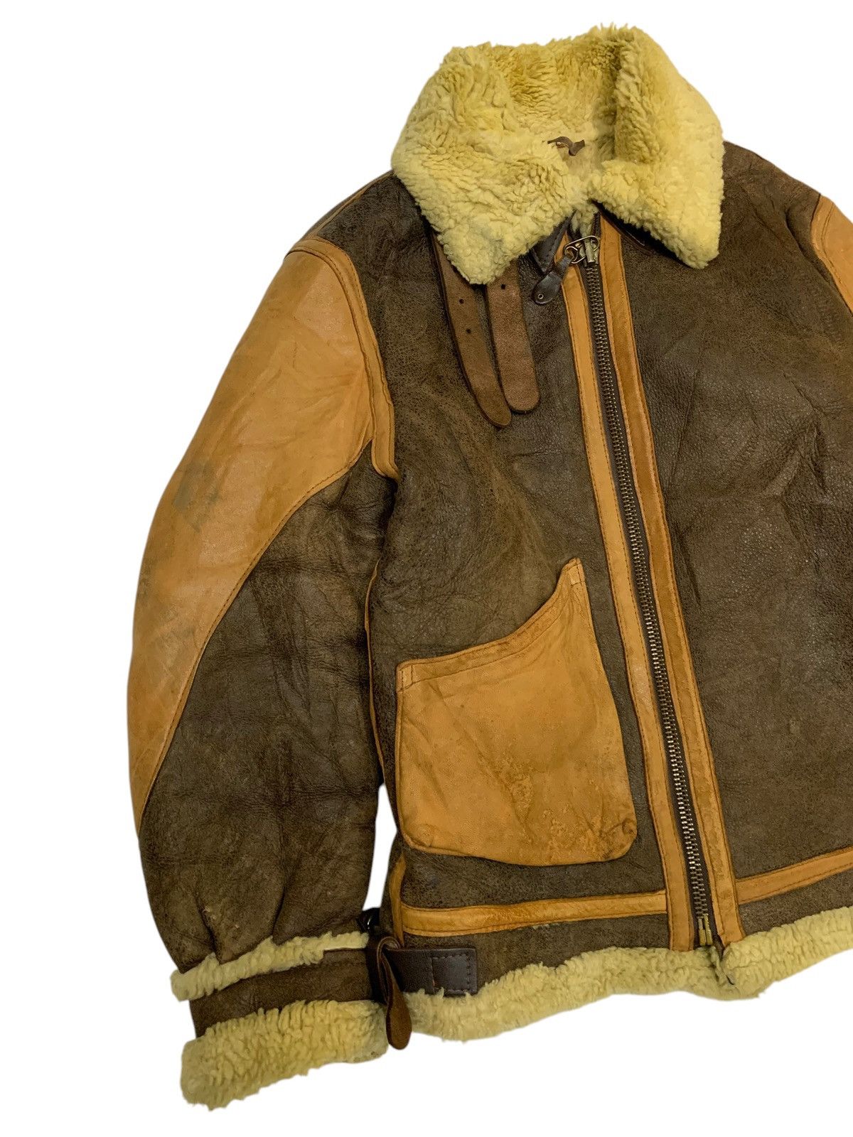 Schott 🔥RARE VTG SCHOTT BROS SHEEPSKINS LEATHER TYPE B3 Size US M / EU 48-50 / 2 - 4 Thumbnail