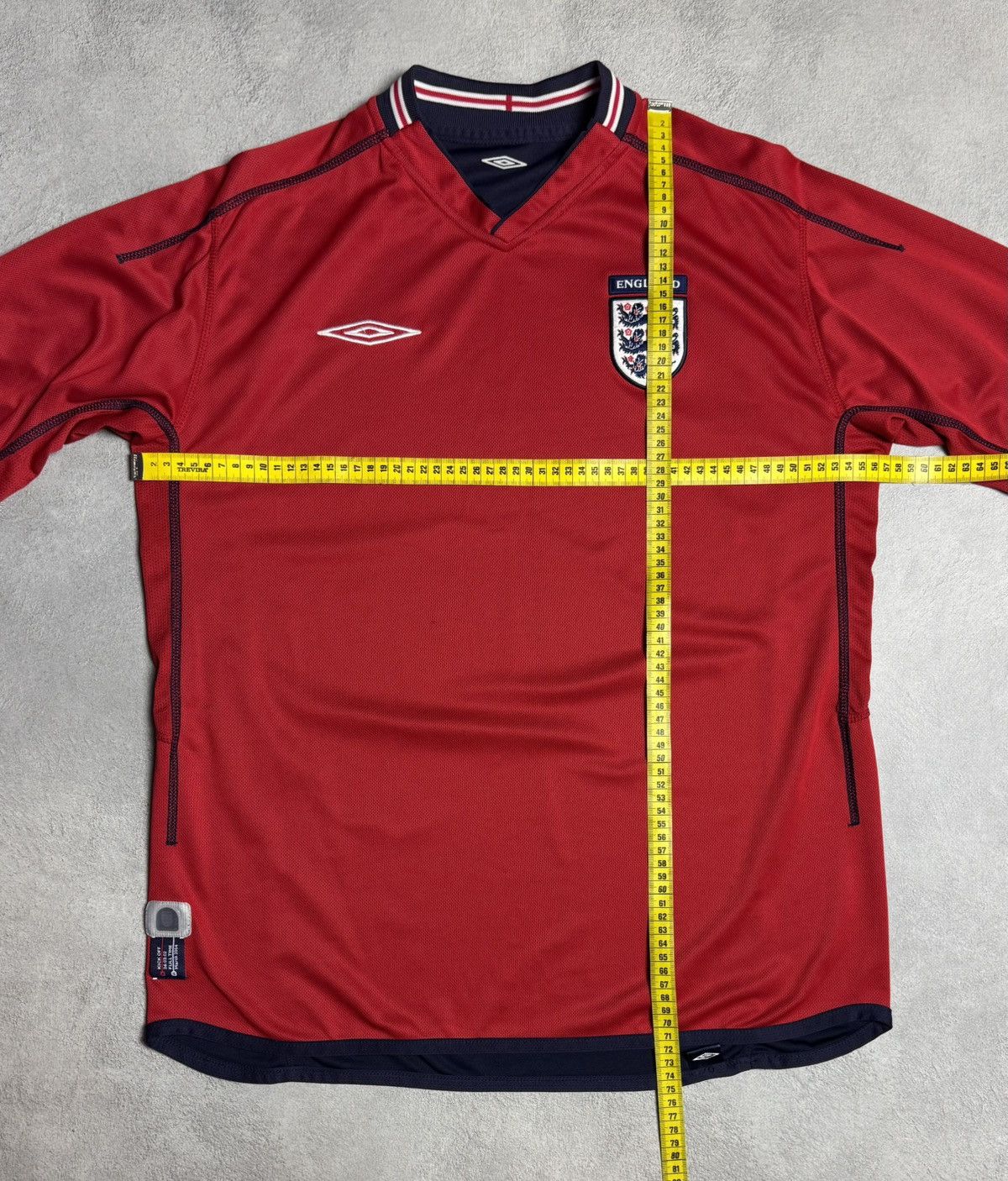 Umbro England 2002/04 Home Shirt Soccer Jersey Long Sleeve Umbro Size US L / EU 52-54 / 3 - 20 Thumbnail