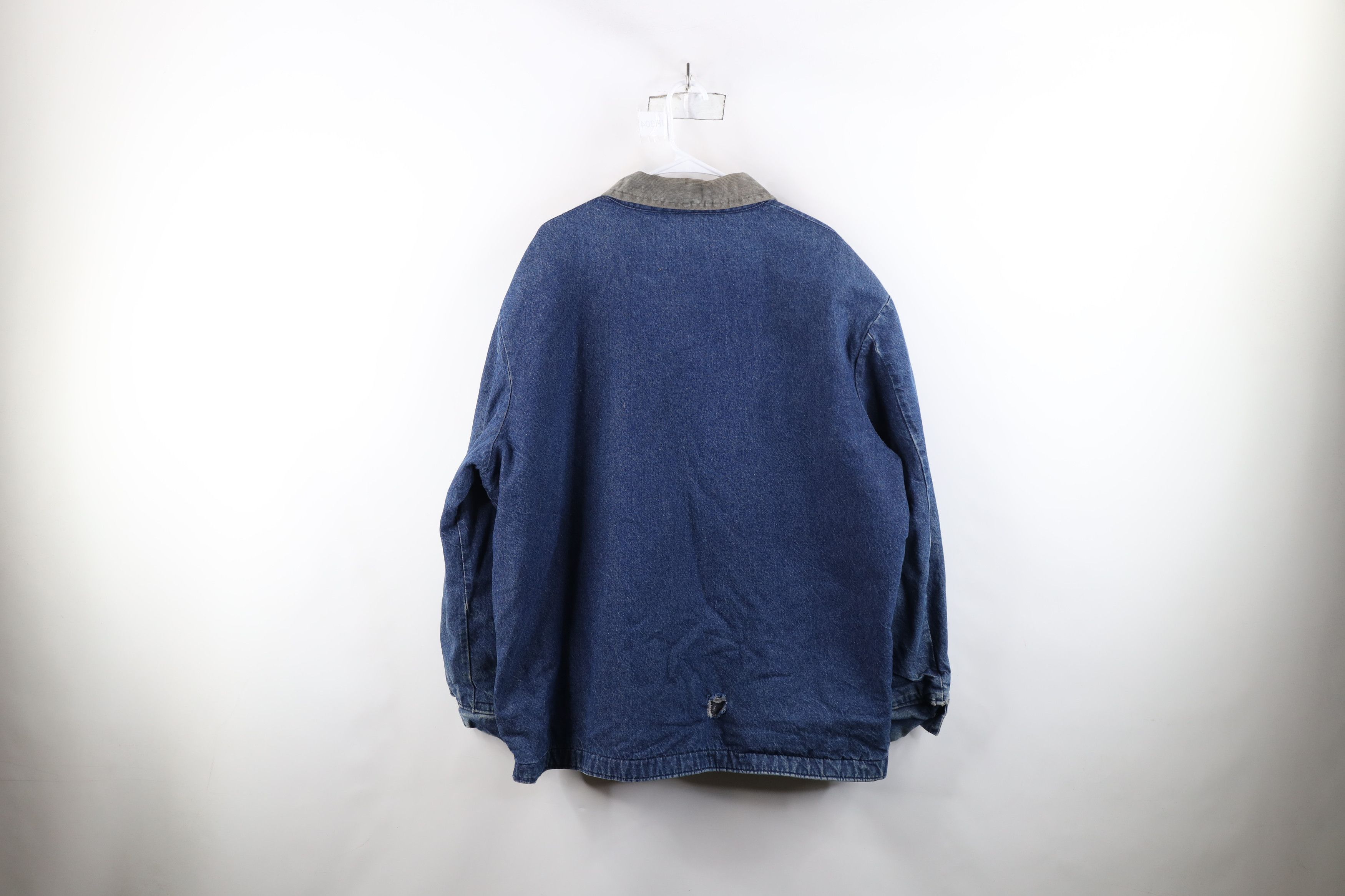 Vintage Vintage 70s Big Ben Lined Denim Chore Barn Jacket USA Size US XXL / EU 58 / 5 - 14 Thumbnail