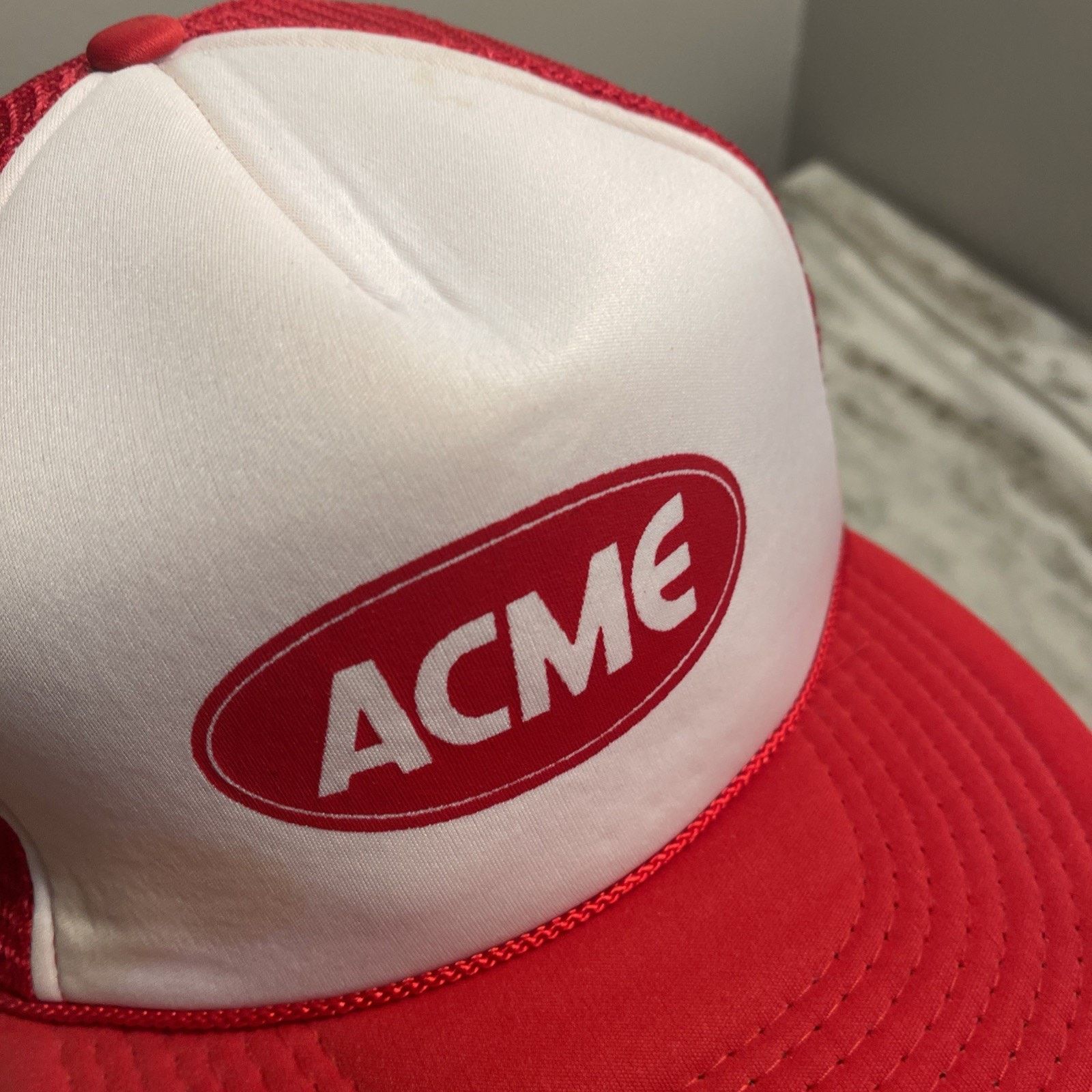 Vintage Vintage 1980’s Trucker Hat Snapback Cap ACME Rope NWOT Rare Size ONE SIZE - 5 Thumbnail