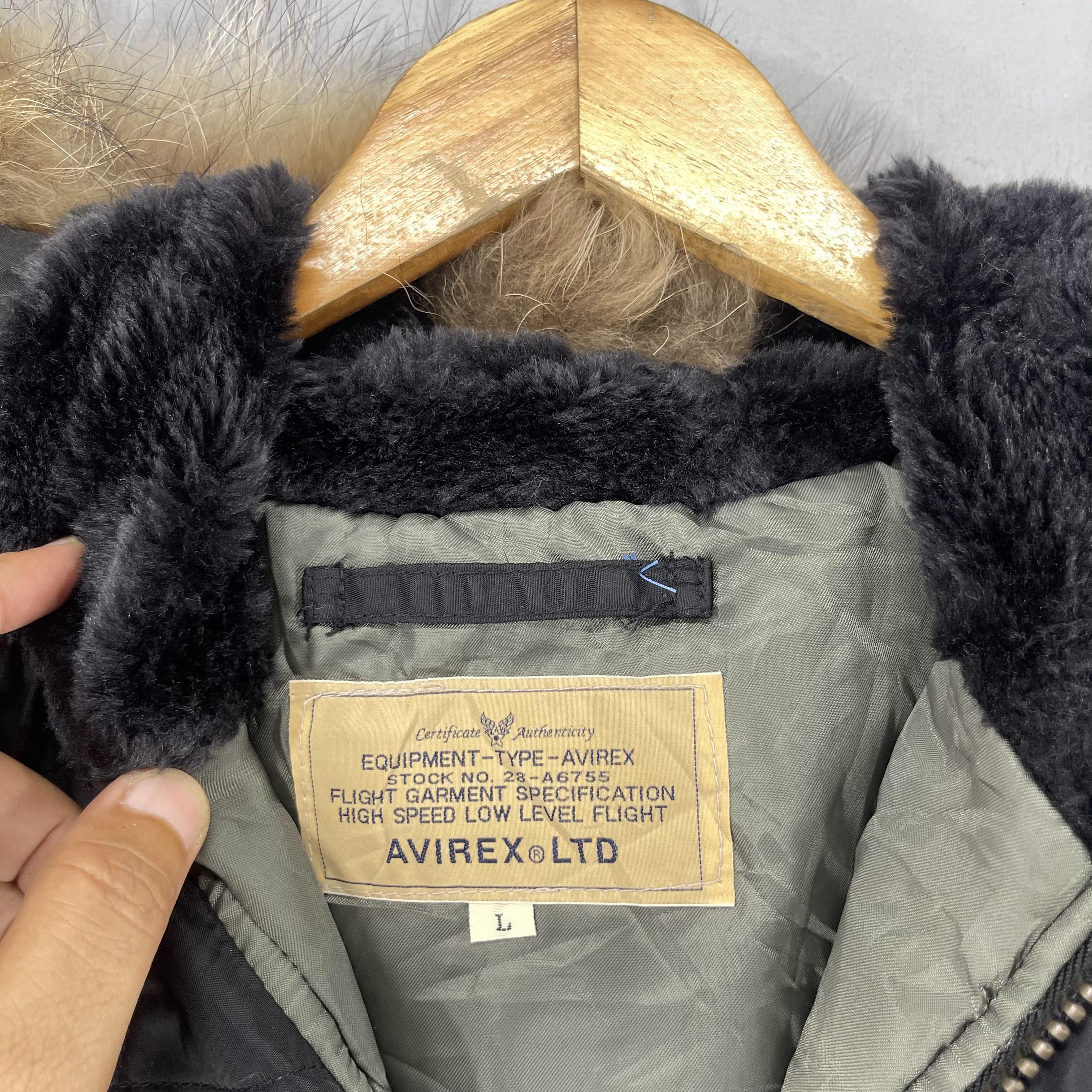 Avirex × Vintage Vintage AVIREX Ltd Faux Fur Detachable Hoodie Flight Jacket Size L / US 10 / IT 46 - 6 Thumbnail