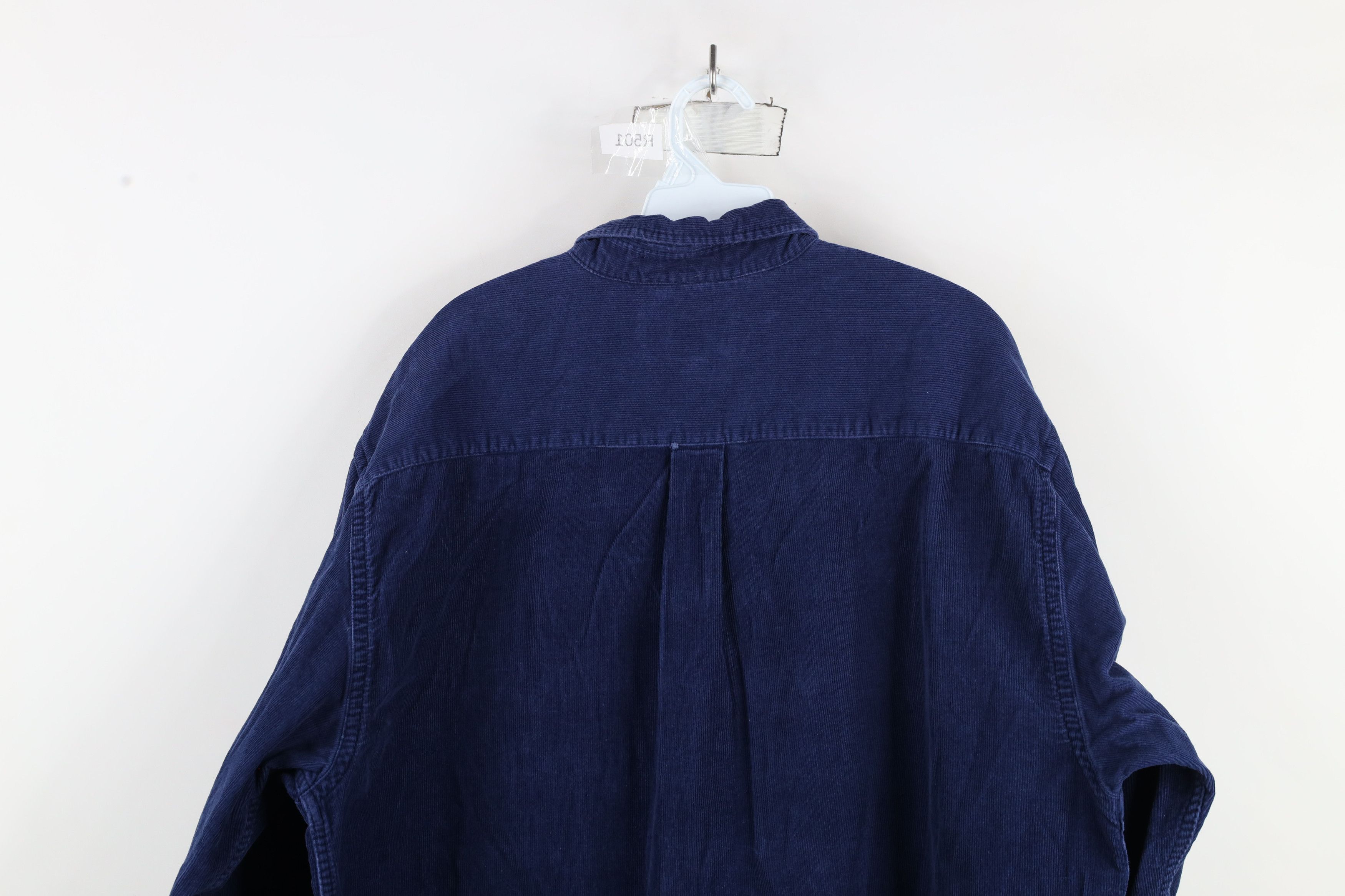 Eddie Bauer × Vintage Vintage 90s Eddie Bauer Collared Button Down Shirt Blue Size US L / EU 52-54 / 3 - 10 Thumbnail