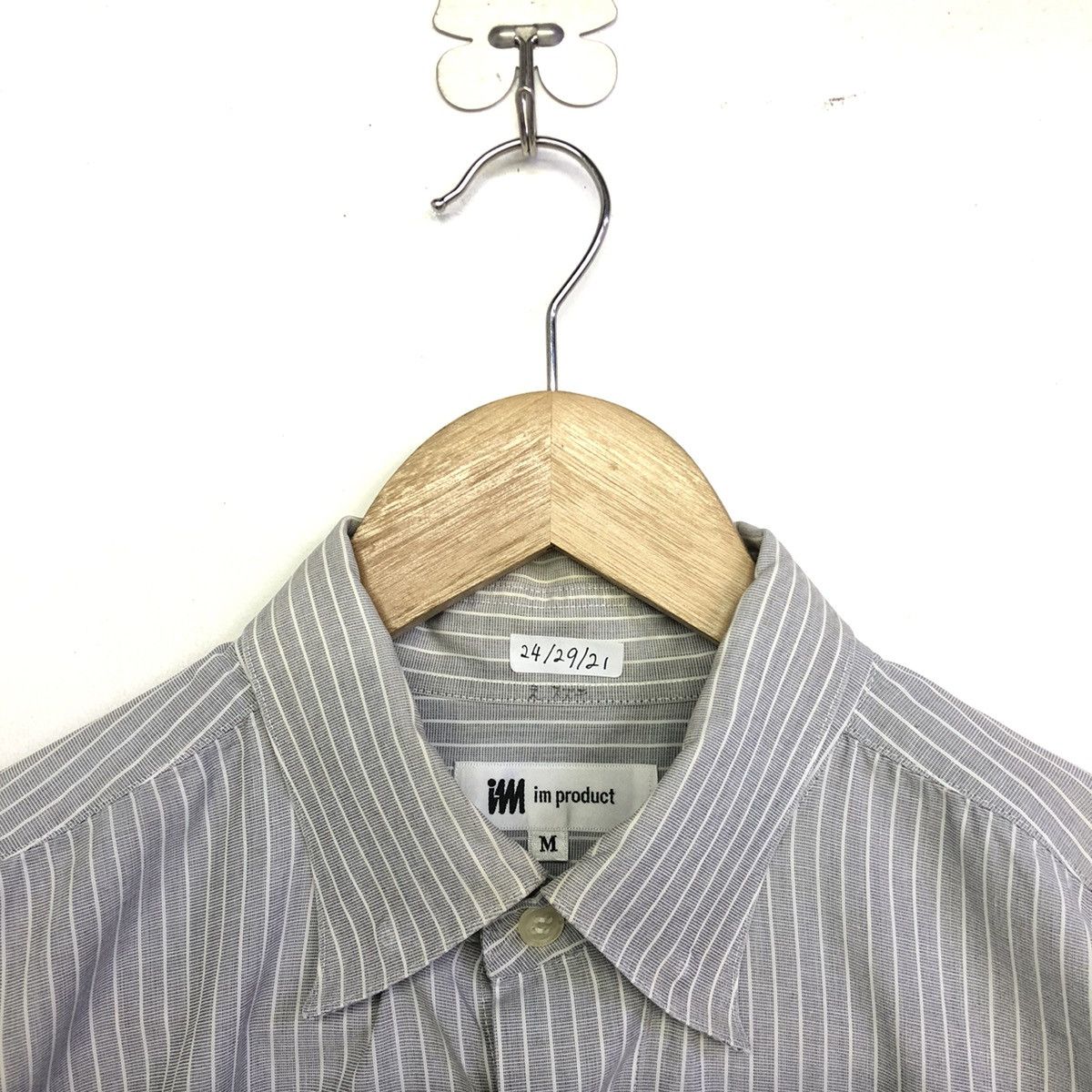 Issey Miyake × Japanese Brand × Vintage Vintage Issey Miyake IM product Stripe Button Shirt Size US M / EU 48-50 / 2 - 4 Thumbnail
