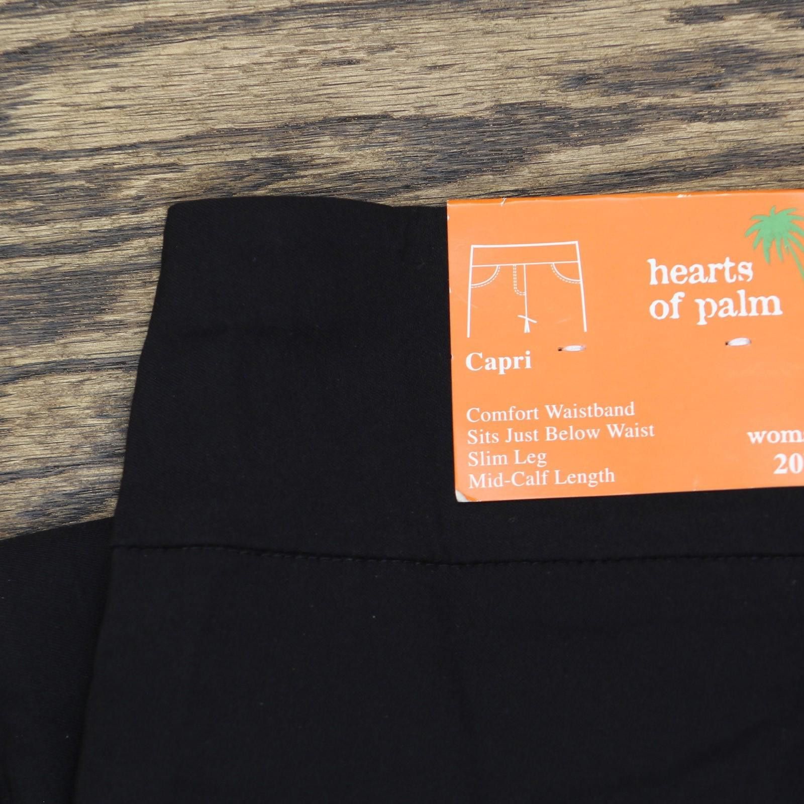 Other Nwt Hearts Of Palm On Stretch Capri Pants 9420799 Black 20w Size 42" / US 20 - 4 Thumbnail