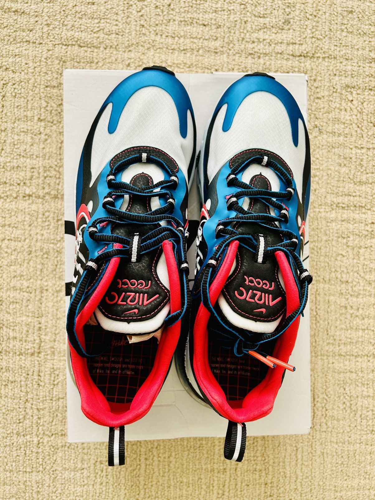 Nike NEW Air Max 270 React ‘Time Capsule’ (Discontinued Design) Size US 10 / EU 43 - 6 Thumbnail