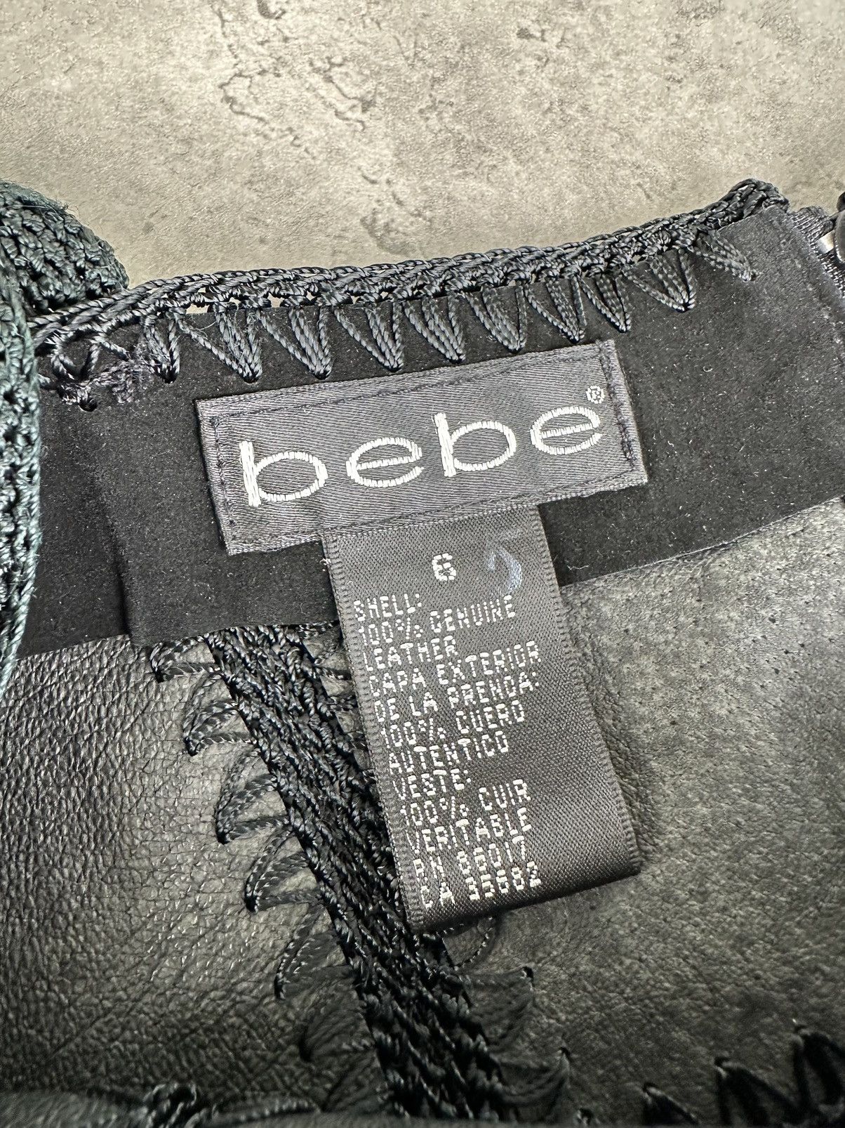 Bebe Bebe Leather Mini Dress Size XS / US 0-2 / IT 36-38 - 3 Thumbnail