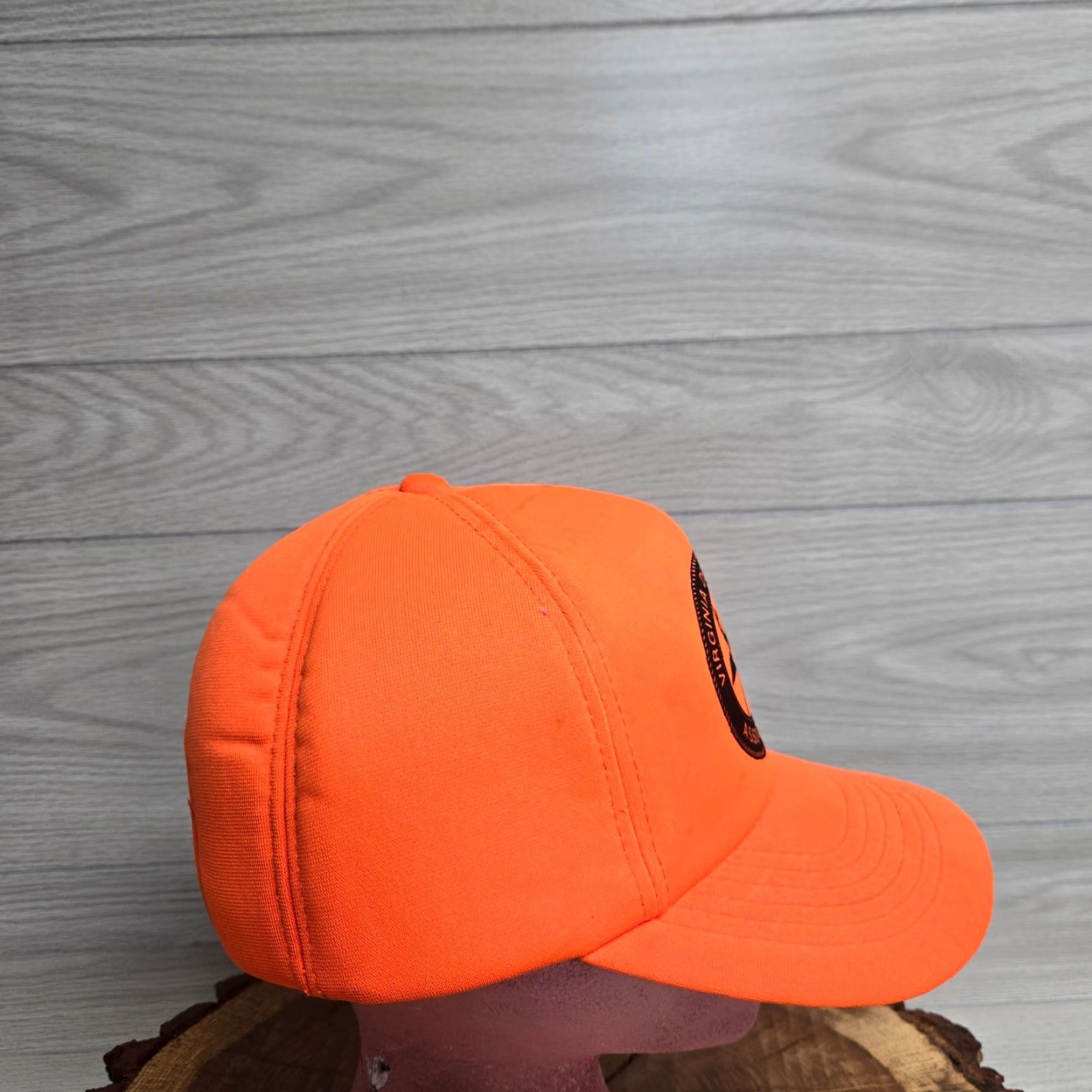 Hunter CAMO VA Virginia Deer Hunters Association Orange Snapback Cap Adjustable Men’s Hat Size ONE SIZE - 3 Thumbnail