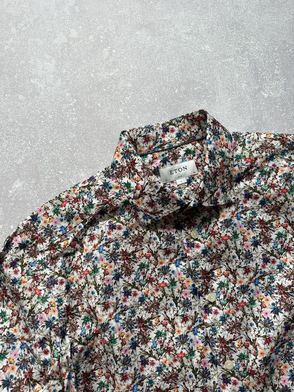 Eton shirts for men ETON Slim-fit Cotton Floral Sport size L Size US L / EU 52-54 / 3 - 5 Thumbnail