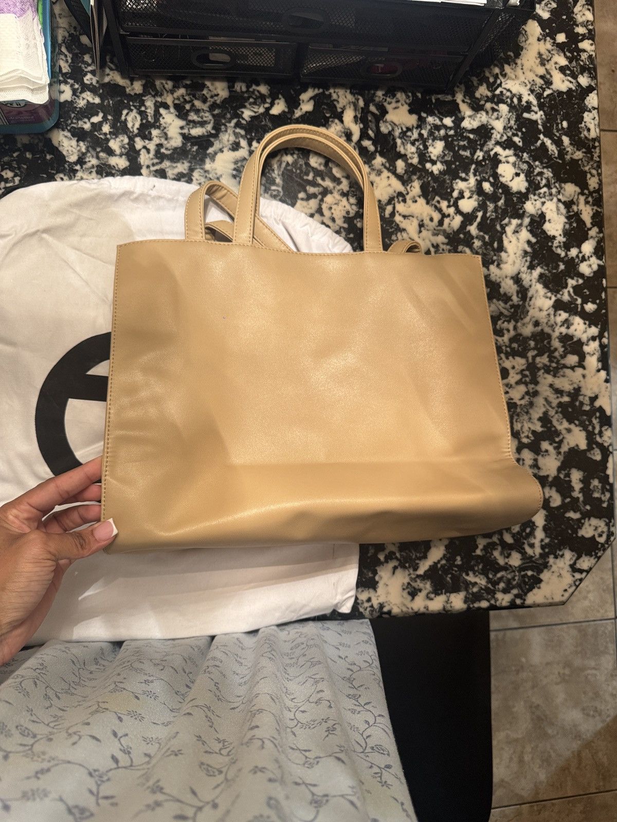 Telfar Telfar cream tote bag Size ONE SIZE - 3 Thumbnail