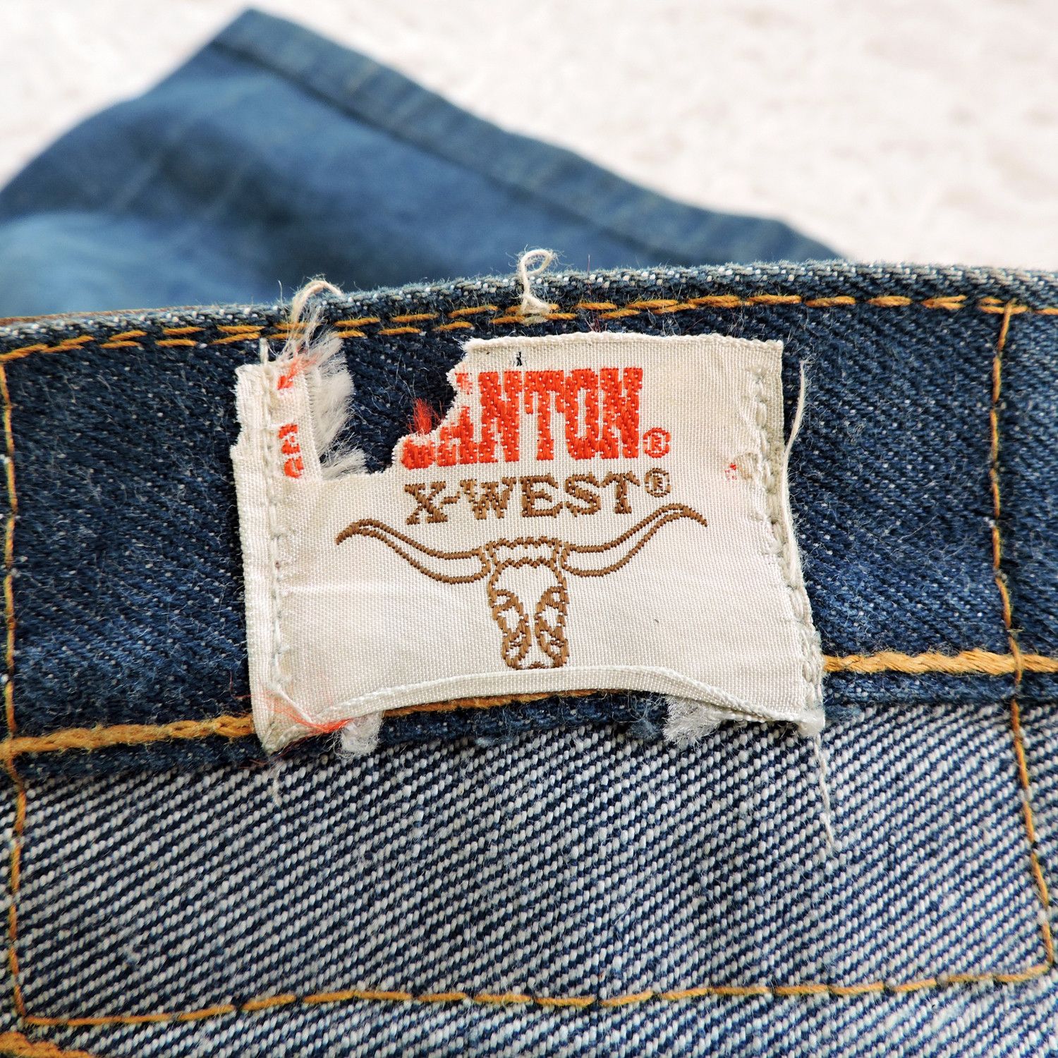 Japanese Brand CANTON X-WEST SAILOR LOT 1251T DENIM LONG PANTS Size US 31 - 4 Thumbnail