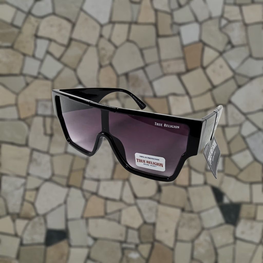 True Religion True Religion Sunglasses Men Squares Black UV Protection Logo Reflective 100% UV Block Built-in Brand China Plastic Frame Size ONE SIZE - 1 Thumbnail