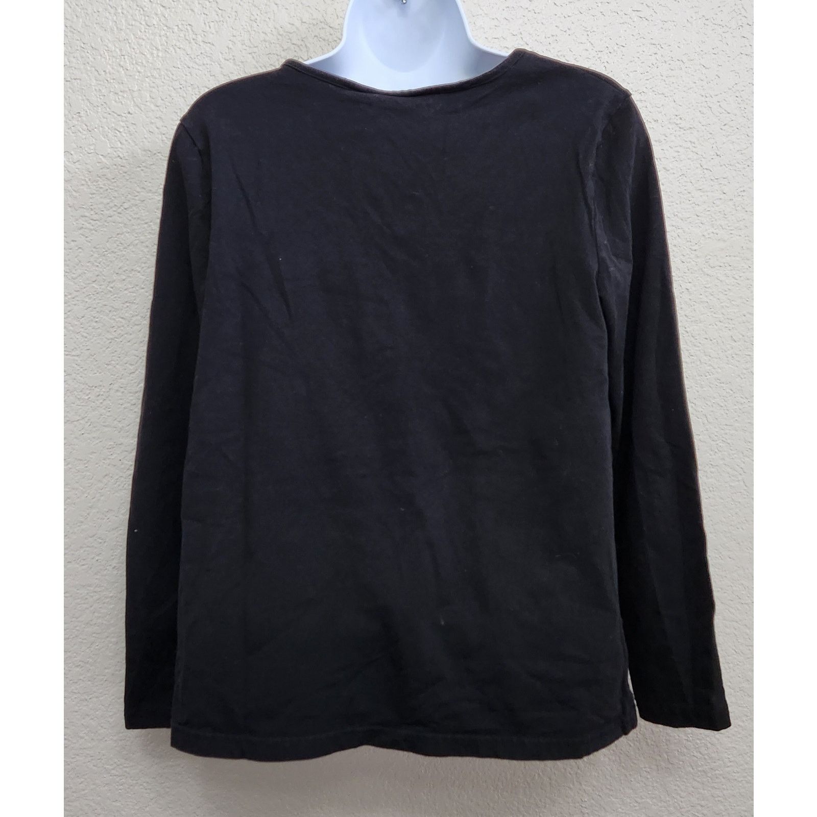 Other Announcements Maternity Black Pleated V Neck Top Medium Size M / US 6-8 / IT 42-44 - 4 Thumbnail
