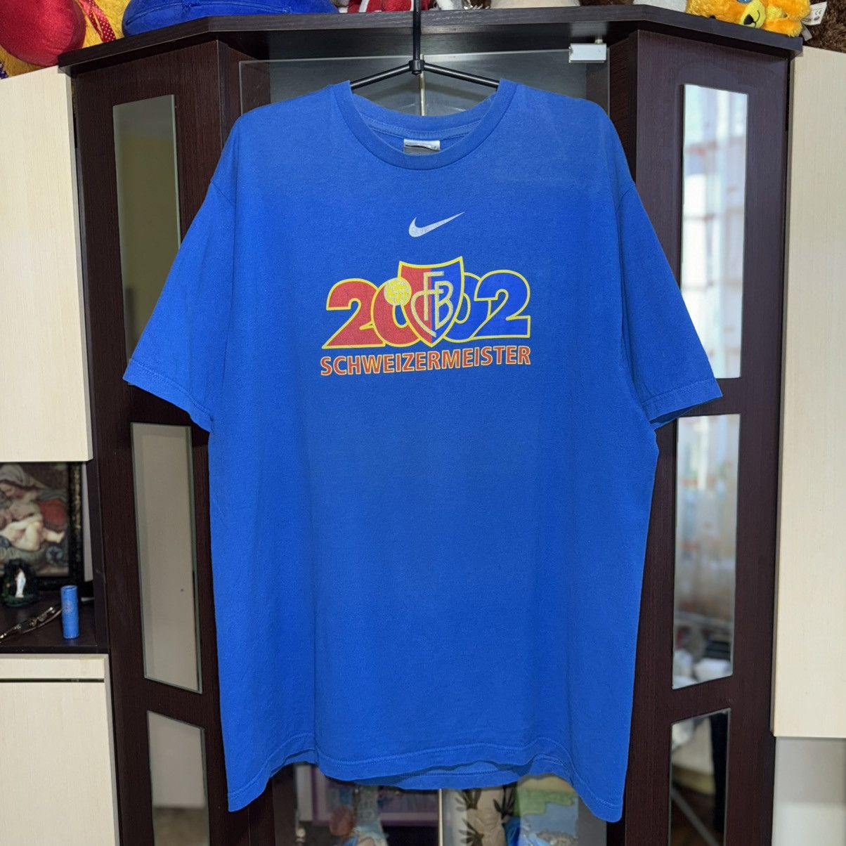 Nike Nike Basel 2002 Vintage T-Shirt Size XL Size US XL / EU 56 / 4 - 1 Thumbnail