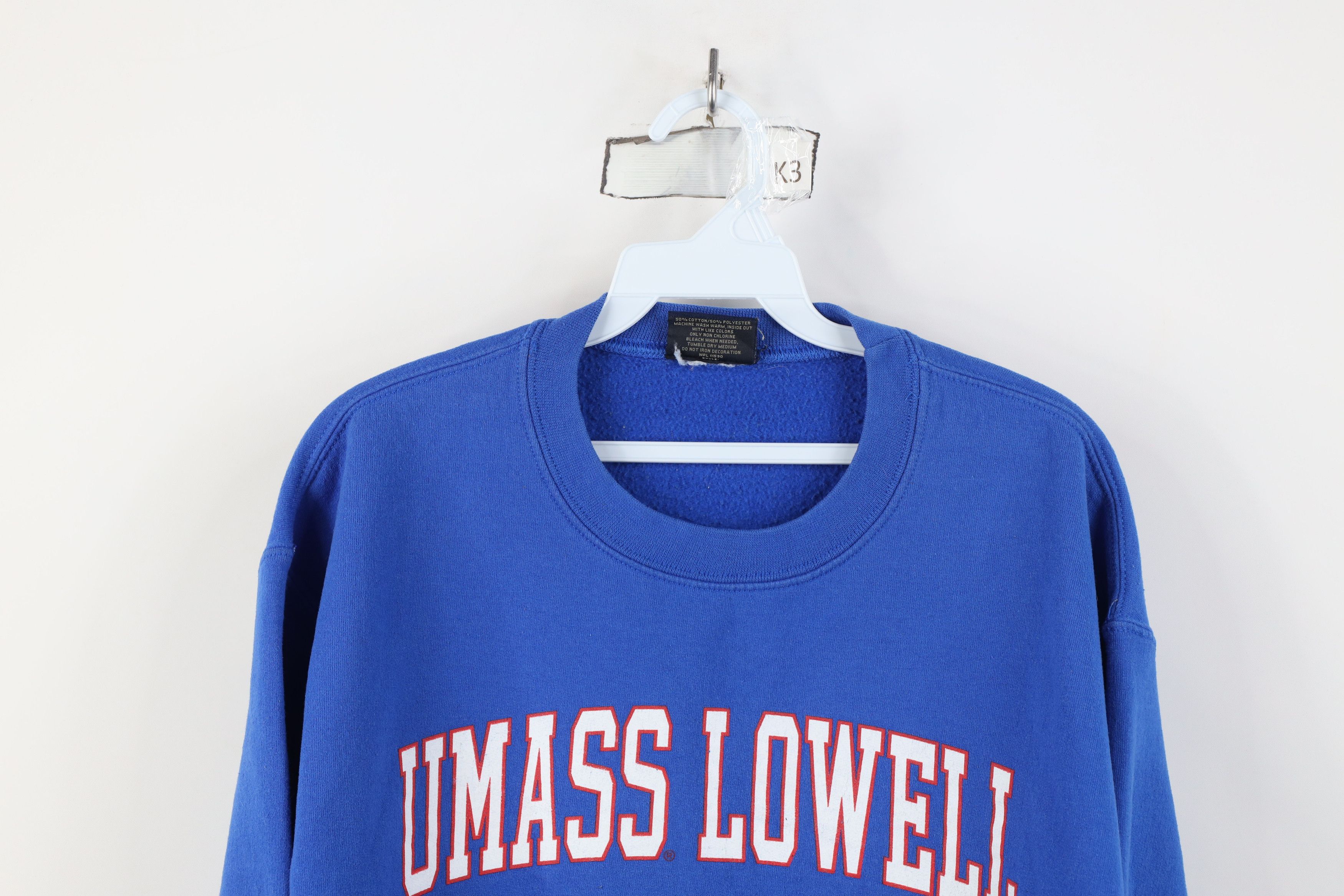 Vintage Vintage 90s University of Massachusetts Lowell Sweatshirt Size L / US 10 / IT 46 - 2 Thumbnail