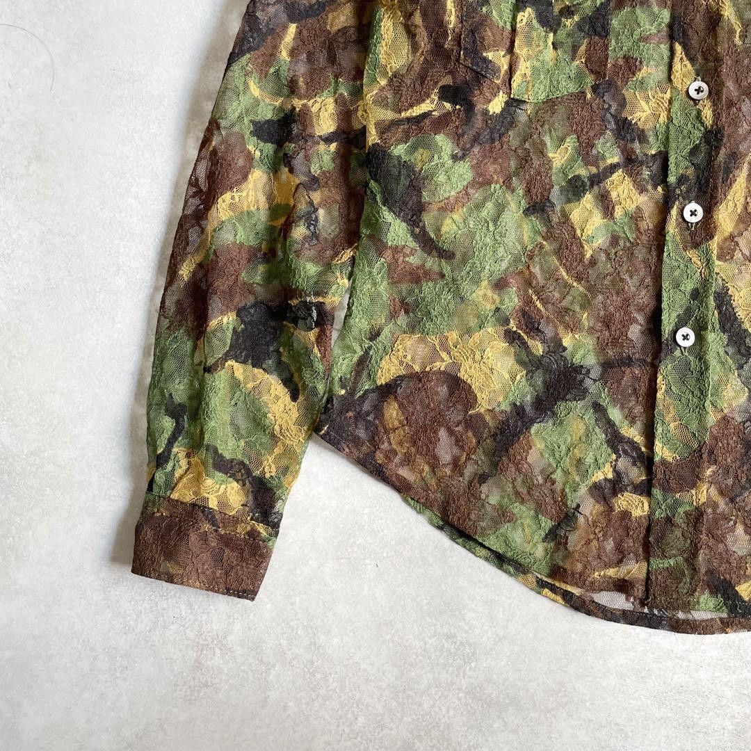 Junya Watanabe AD2003 Archive Mesh Camouflage Shirt Size US S / EU 44-46 / 1 - 4 Thumbnail