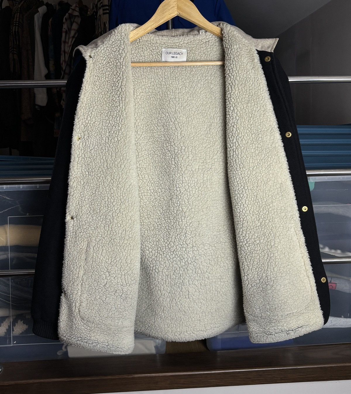 Our Legacy Our Legacy 1980-81 Vintage Sherpa Buttoned Jacket Size US S / EU 44-46 / 1 - 4 Thumbnail