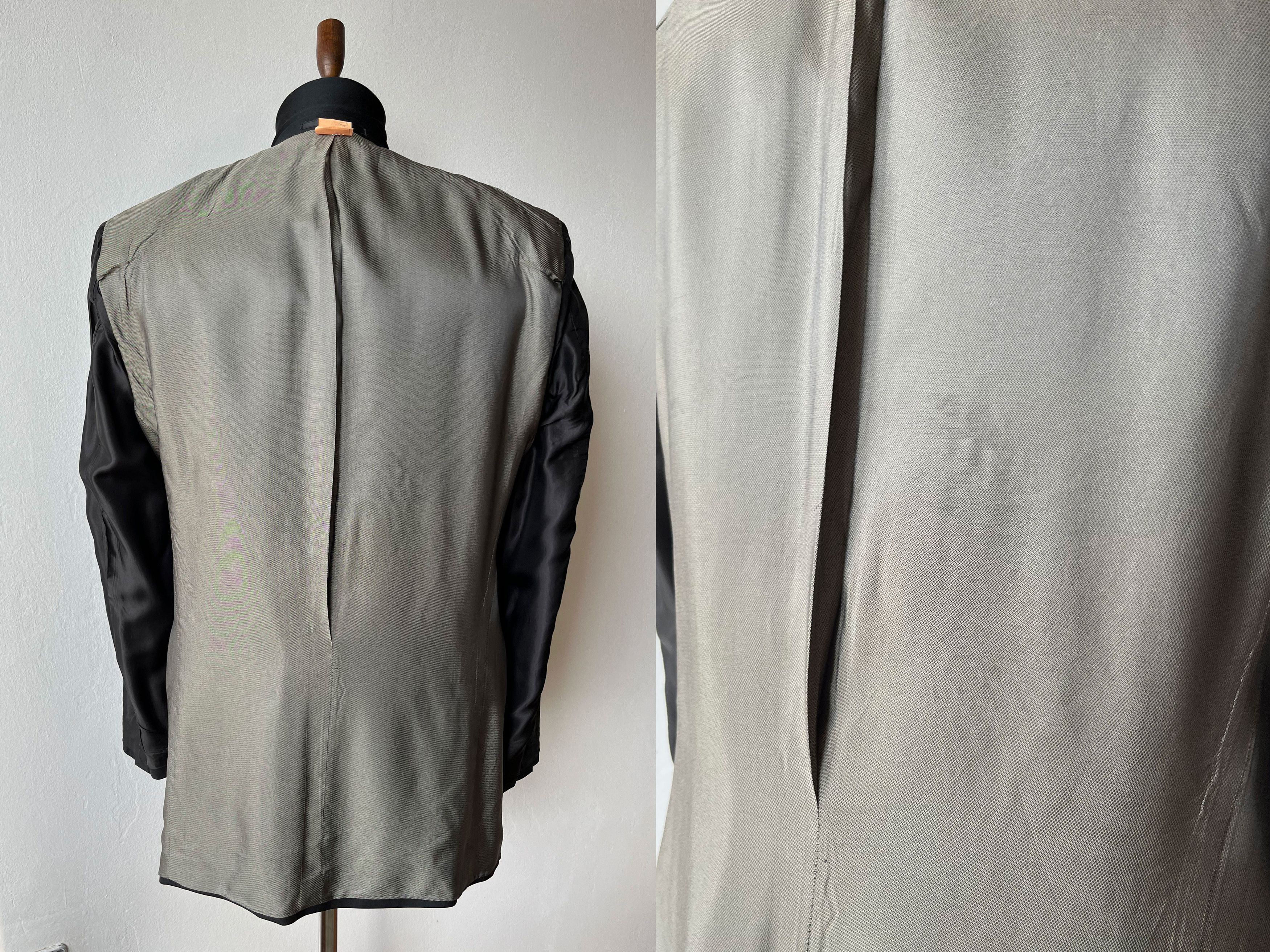 Hugo Boss × Vintage BOSS Tuxedo Virgin Wool Shawl Collar Men's Smoking Jacket Size 40L - 7 Thumbnail