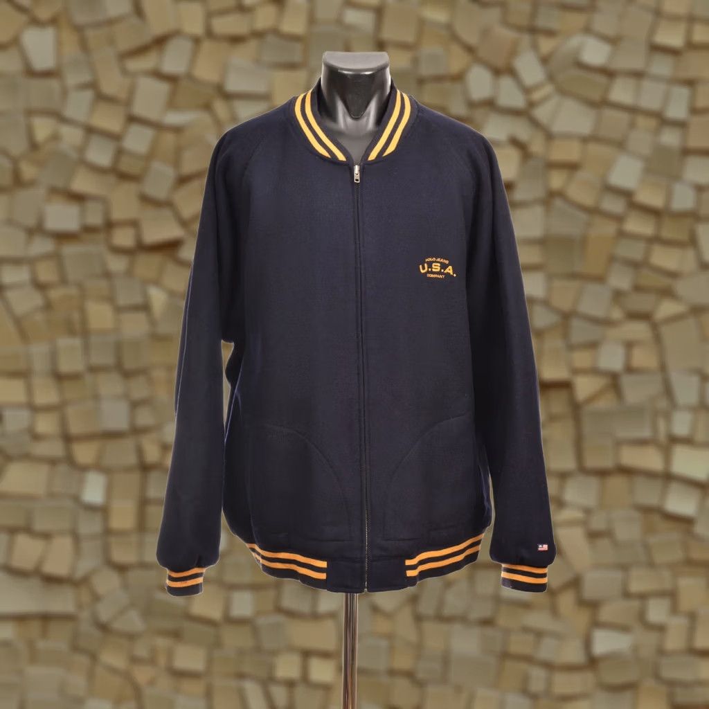 Polo Ralph Lauren VINTAGE Polo Jeans Co Wool Blend Varsity Jacket XXL Blue Mens Jacket Size US XXL / EU 58 / 5 - 1 Thumbnail