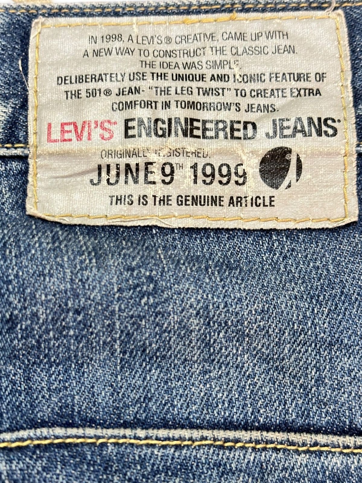 Engineered Garments × Levi's Vintage Levi’s Engineered Mudwash Ripped Distressed Denim Size US 30 / EU 46 - 7 Thumbnail