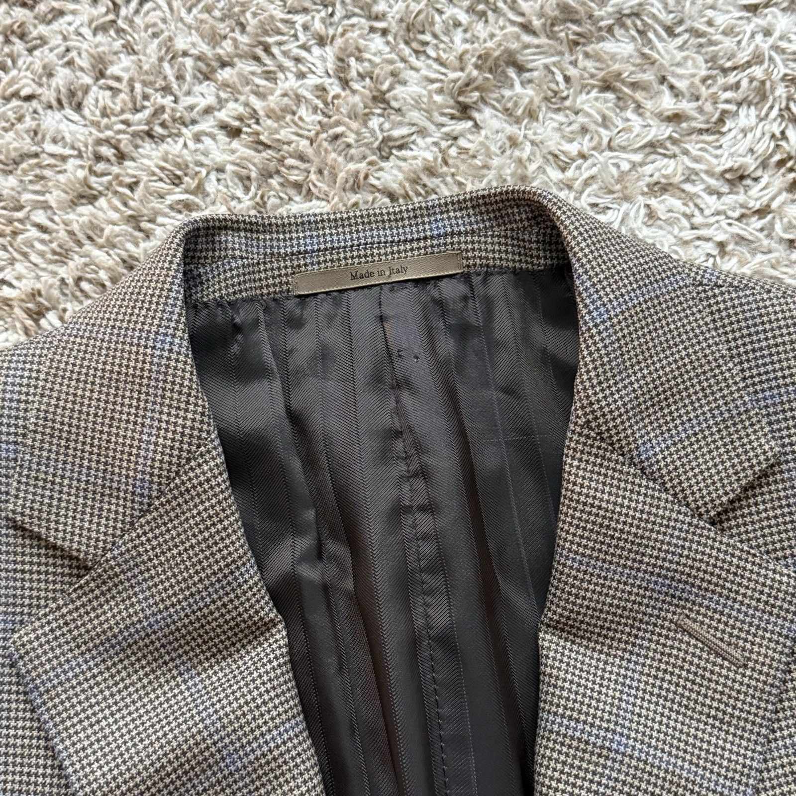 Ermenegildo Zegna Ermenegildo Zegna Wool Trofeo Brown Suit Jacket Size 52 L Size 52L - 4 Thumbnail