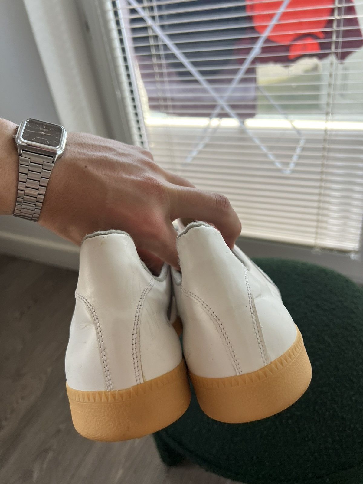 Vintage ‼️VINTAGE ARCHIVAL BW SPORT GAT LEATHERS ARMY TRAINERS SHOES‼️ Size US 12.5 / EU 45-46 - 21 Thumbnail