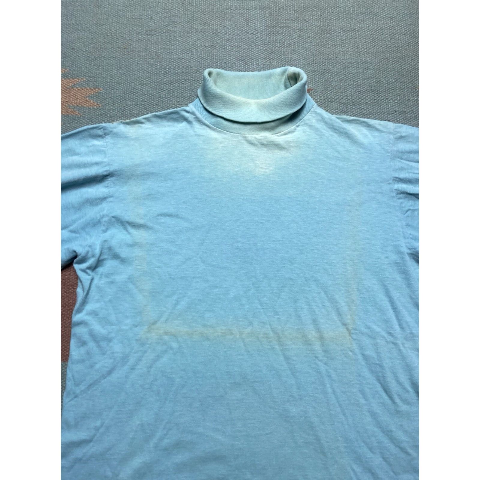 Vintage VINTAGE Mayo Spruce Long Sleeve Polo Shirt Turtleneck Blue 60s Cotton Men M Regular 60s Shirt Mens Size US M / EU 48-50 / 2 - 5 Thumbnail