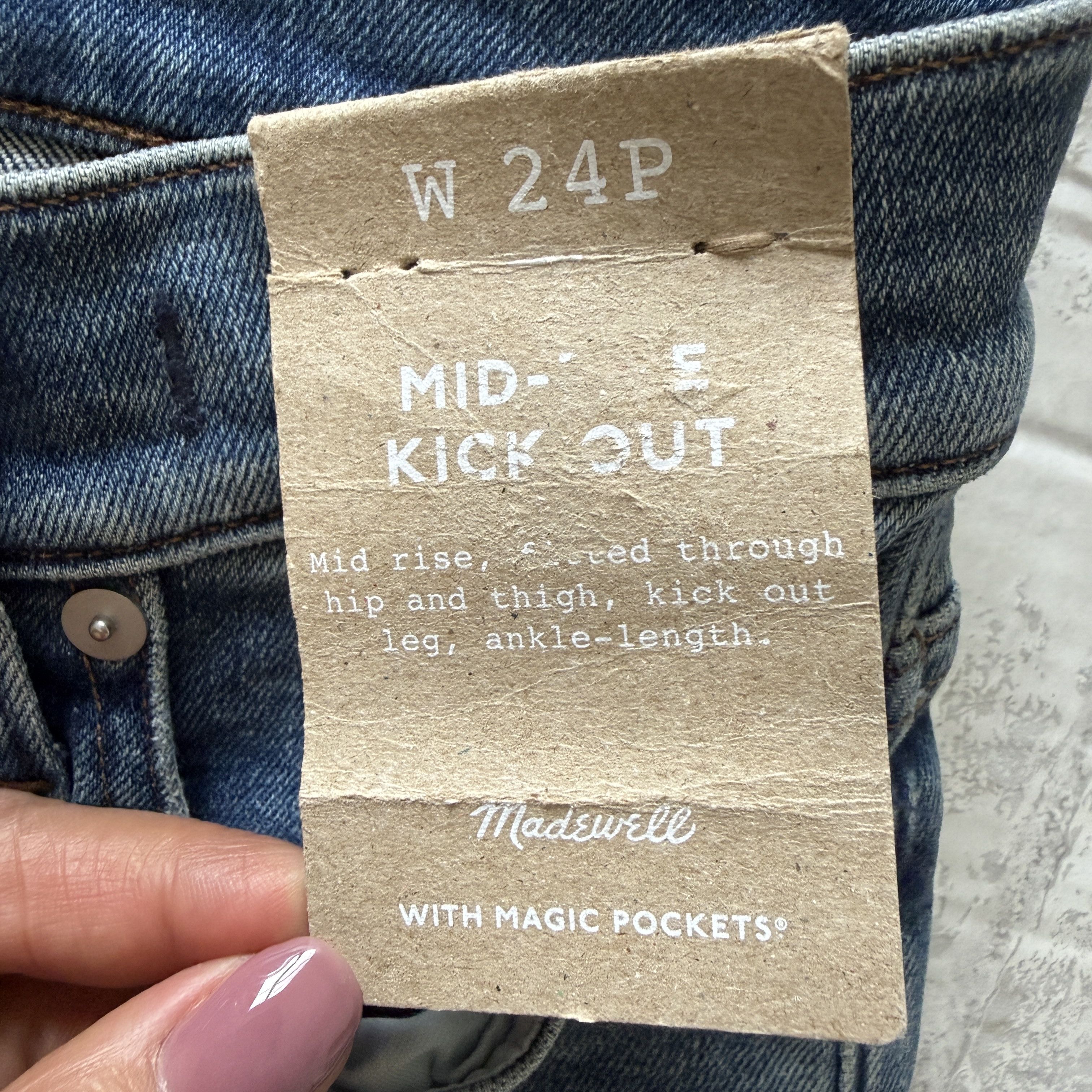 Madewell Madewell Kick Out Crop Jeans Oneida Mid Rise Flare Denim Size 24" / US 00 / IT 34 - 5 Thumbnail