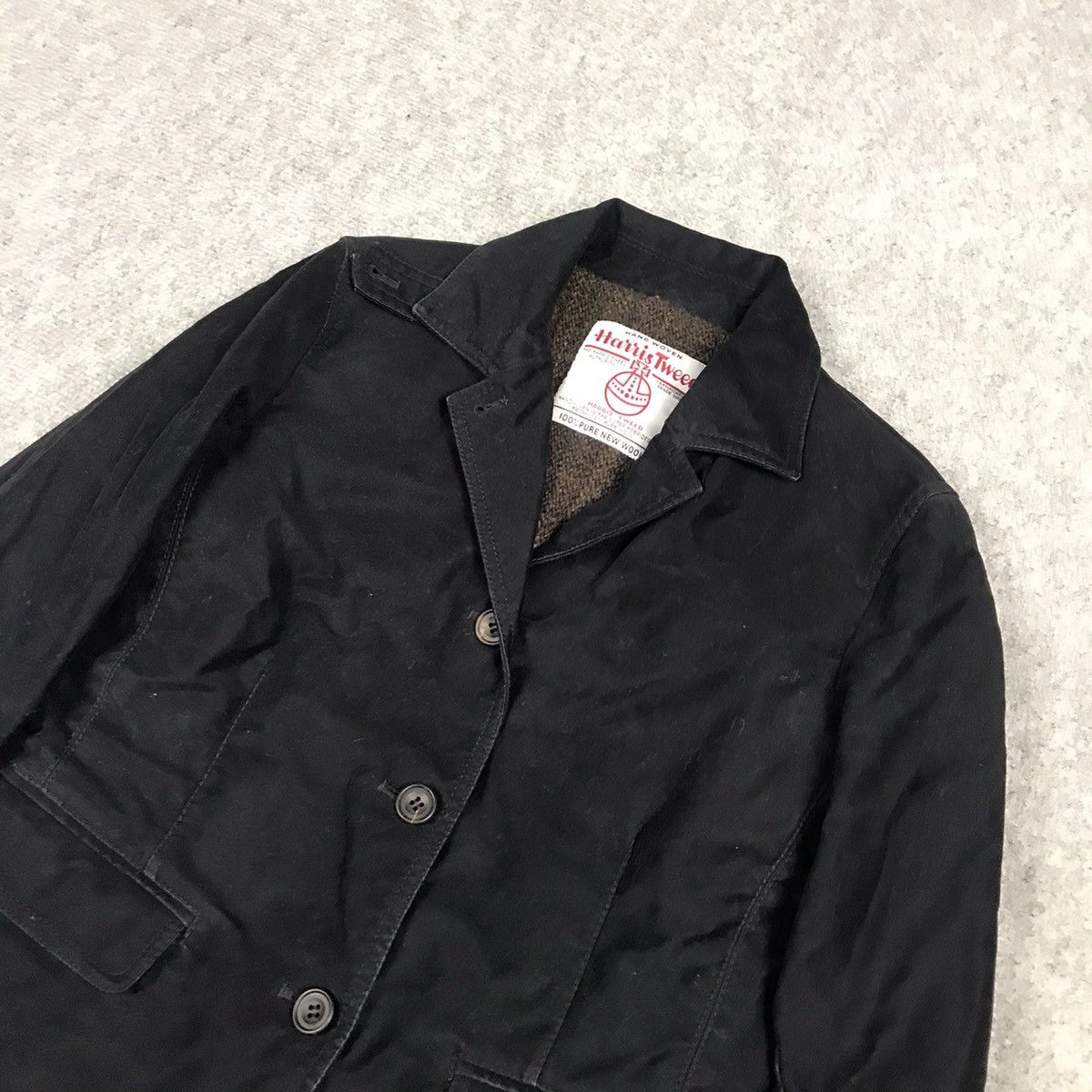Harris Tweed × Tomorrowland Harris Tweed x Tomorrowland black woman blazer jacket Size S / US 4 / IT 40 - 2 Thumbnail