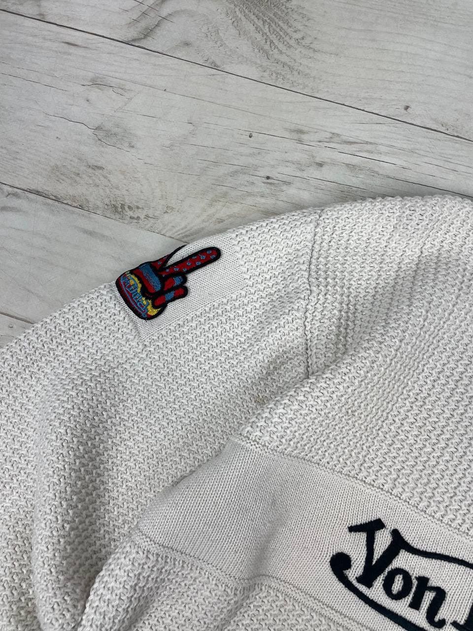 Von Dutch Vintage Von Dutch Big Logo Knit Sweater 90s Size US L / EU 52-54 / 3 - 18 Thumbnail