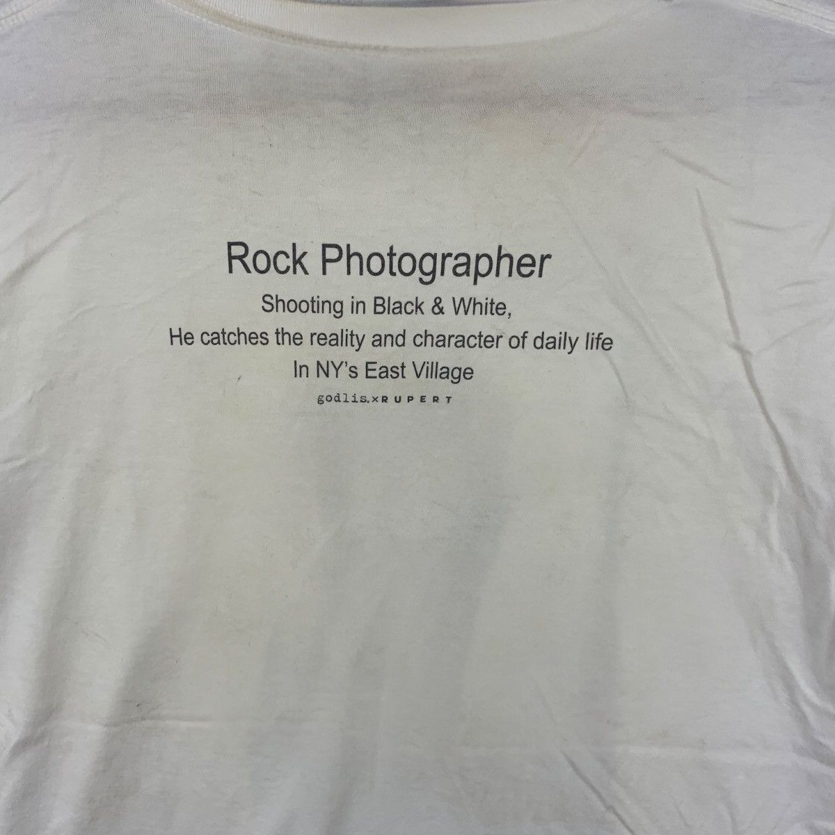 Vintage DAVID GODLIS PHOTOGRAPHY NY Punk CBGB Rupert Tee Shirt Top Size M / US 6-8 / IT 42-44 - 6 Thumbnail