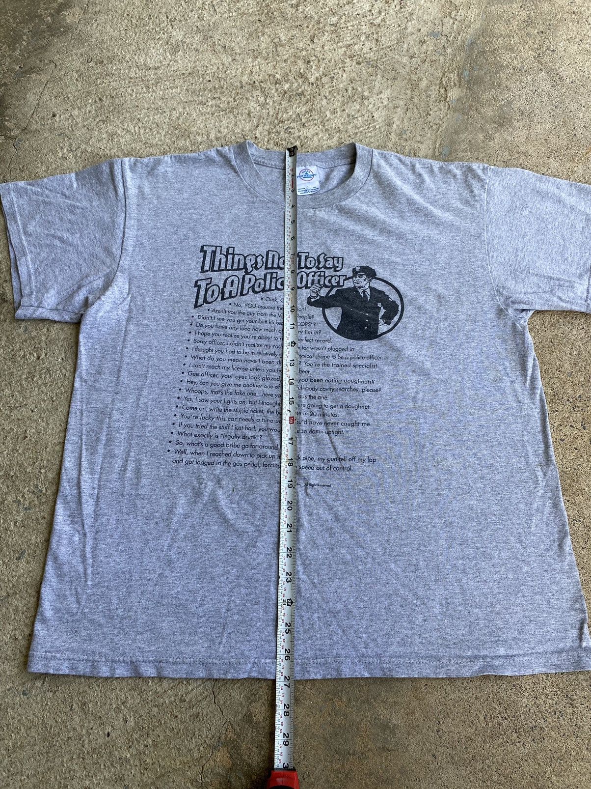 Japanese Brand × Vintage Vintage Y2K Funny Saying Not to Say Police Shirt Size US L / EU 52-54 / 3 - 8 Thumbnail