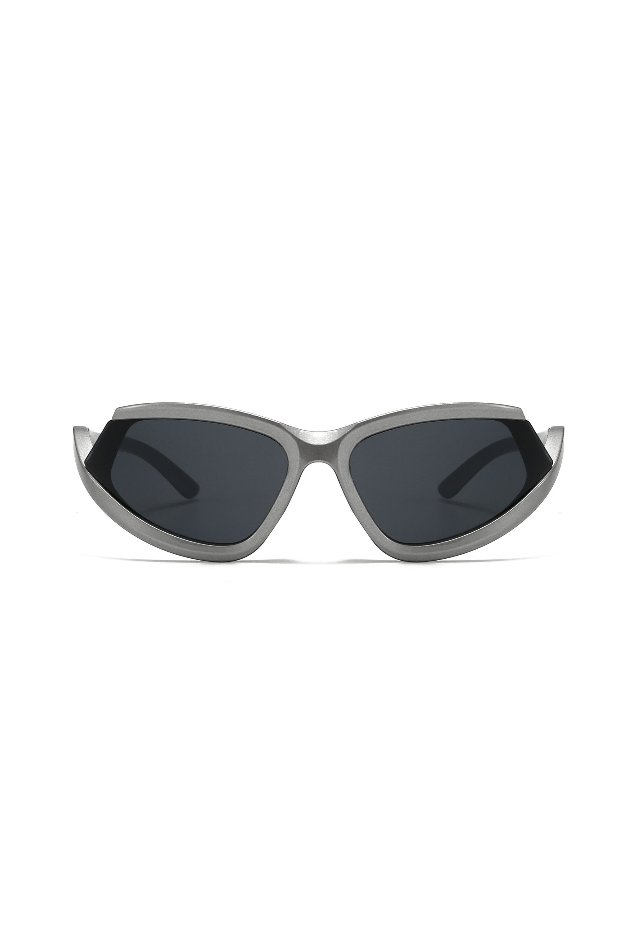 Japanese Brand Y2k Avant Garde Futuristic Gunmetal Gray Sunglasses OS Size ONE SIZE - 2 Thumbnail