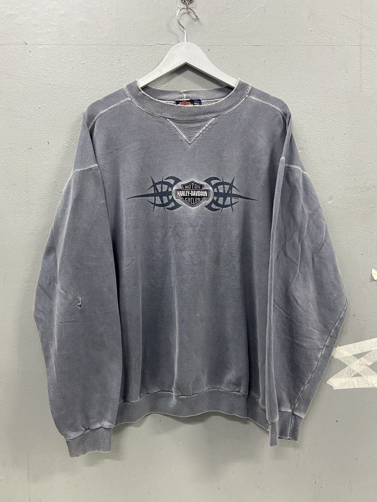 Harley Davidson VINTAGE HARLEY DAVIDSON DISTRESSED CREWNECK Size US L / EU 52-54 / 3 - 1 Thumbnail