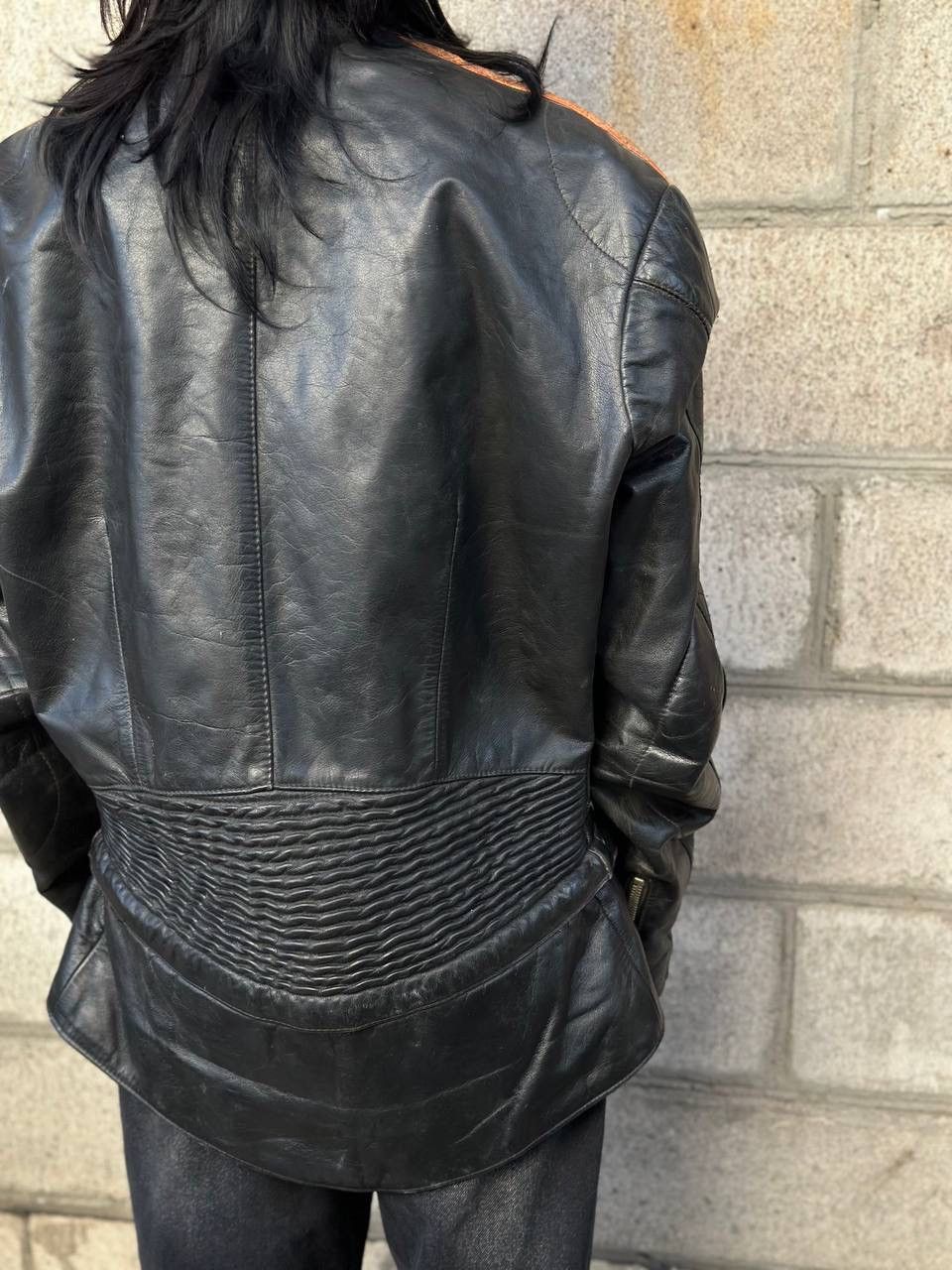 Leather VTG 60-70 Harro Moto Racing Jacket Size L- XL Distressed Size US L / EU 52-54 / 3 - 14 Thumbnail