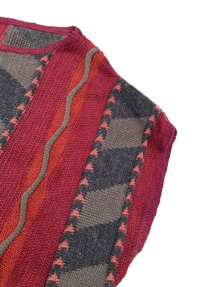 RARE 80s Archival Issey Miyake Geometric Linen Blend Knit